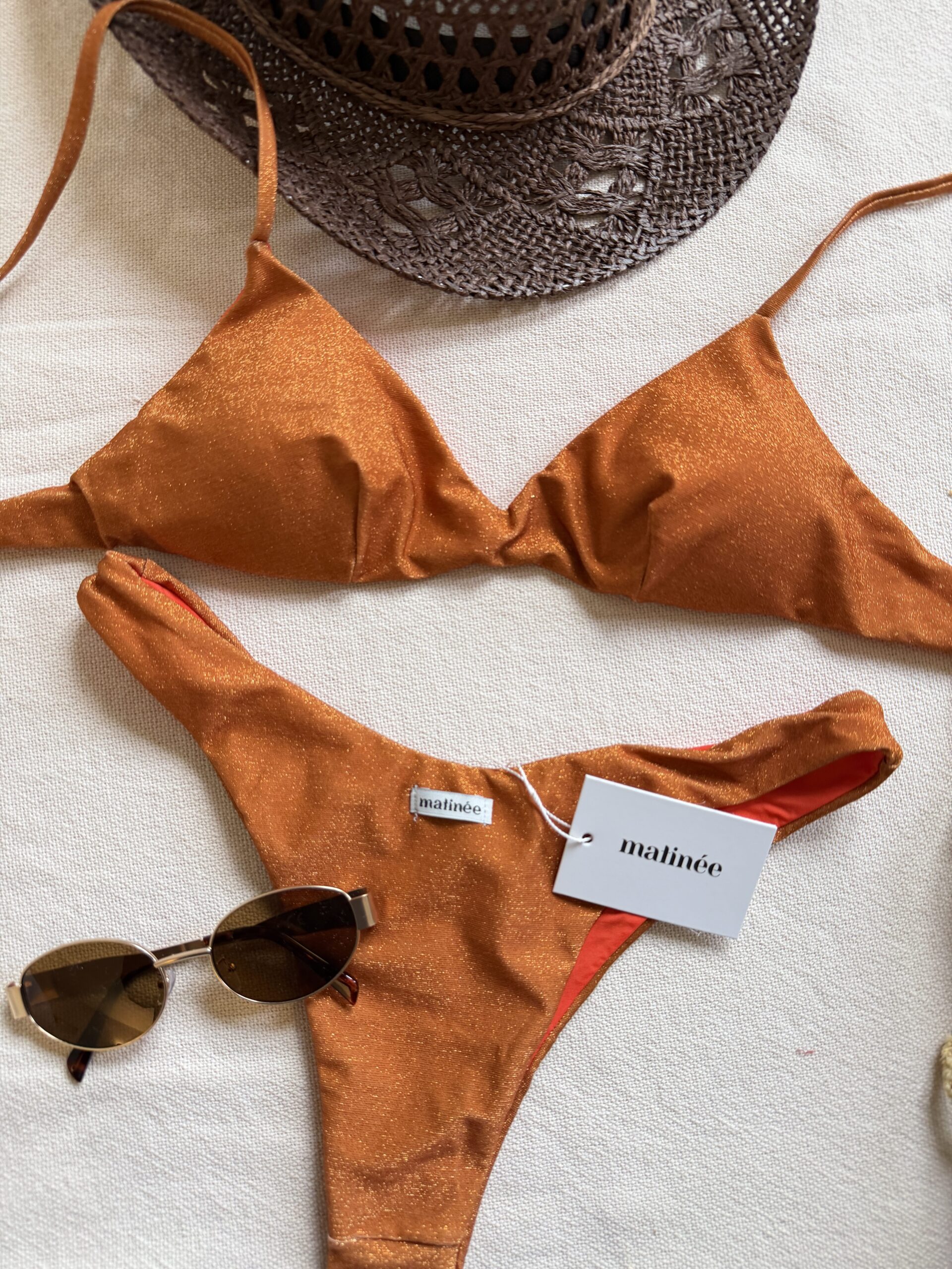 Costume Matinèe laminato arancio