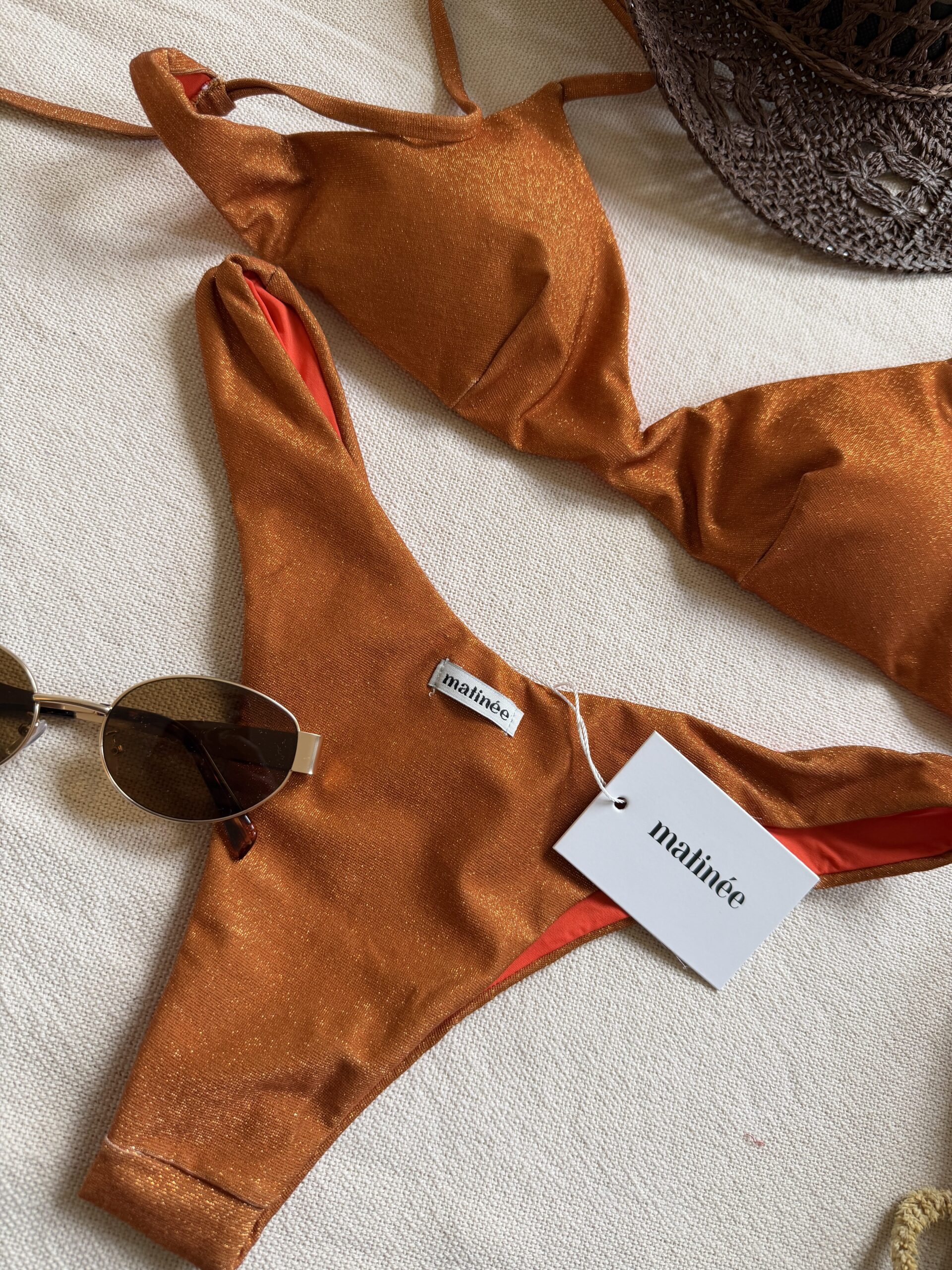 Costume Matinèe laminato arancio