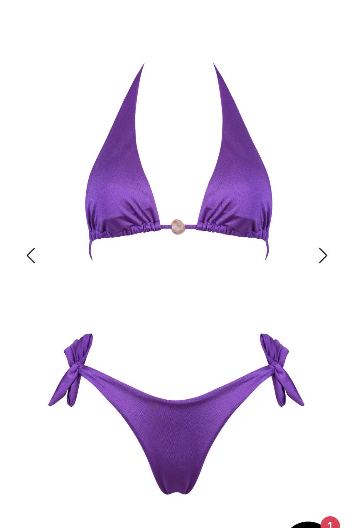 Costume Matinèe triangolo con pietra centrale