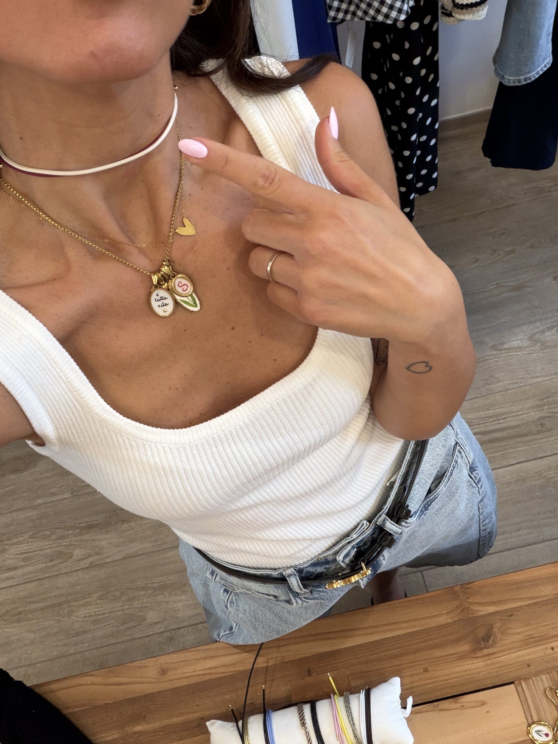 Collana choker metallico