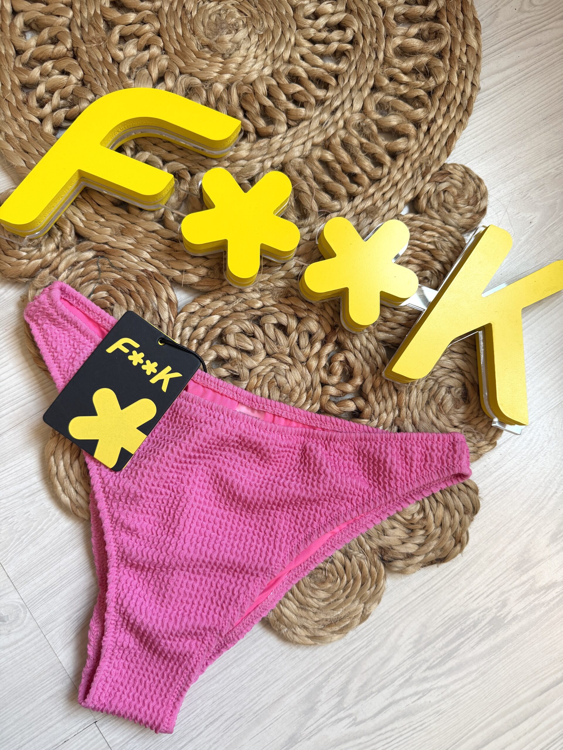 Slip basic costine rosa F**K