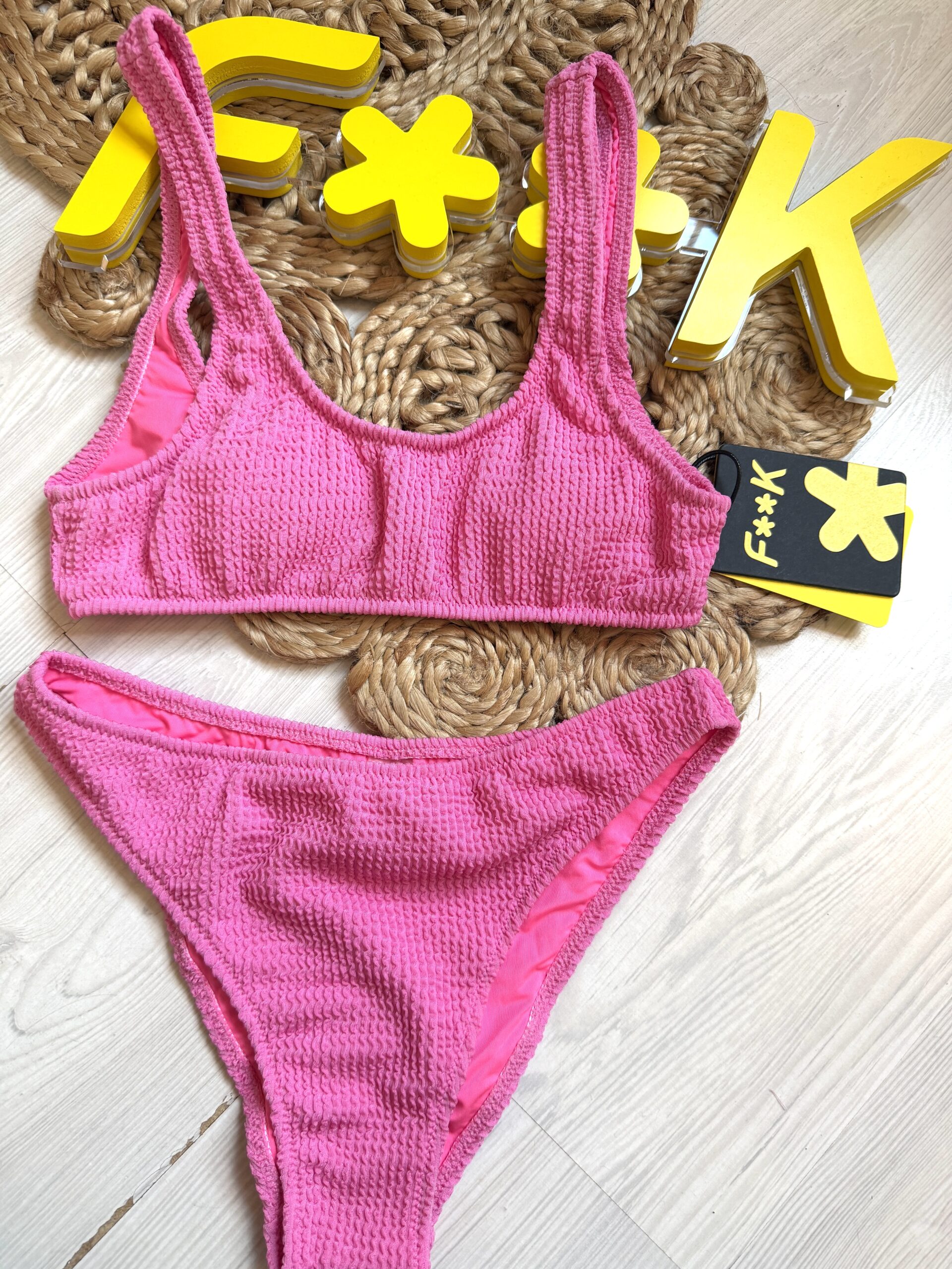 Slip basic costine rosa F**K