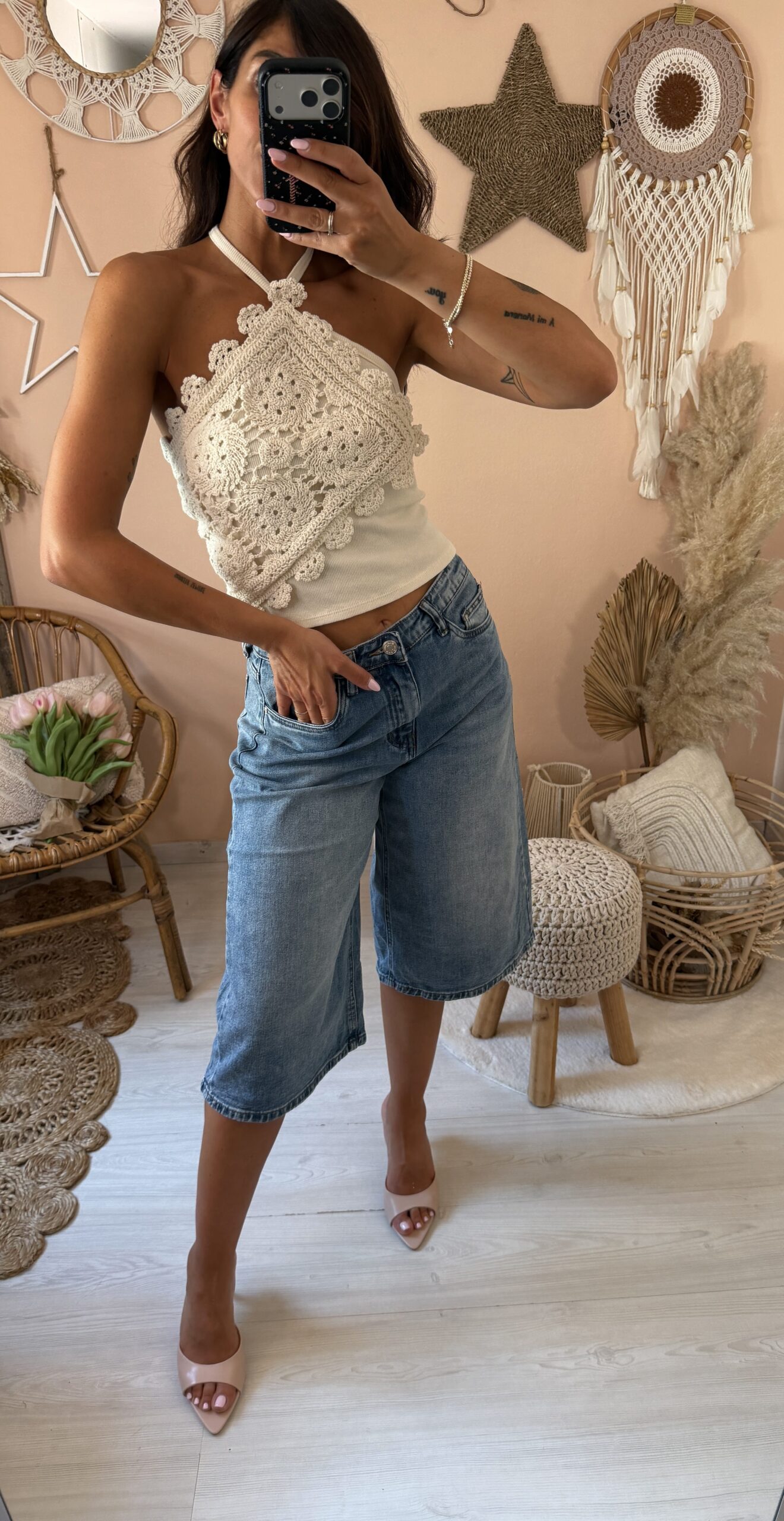 Top corto Macramè SAIPH