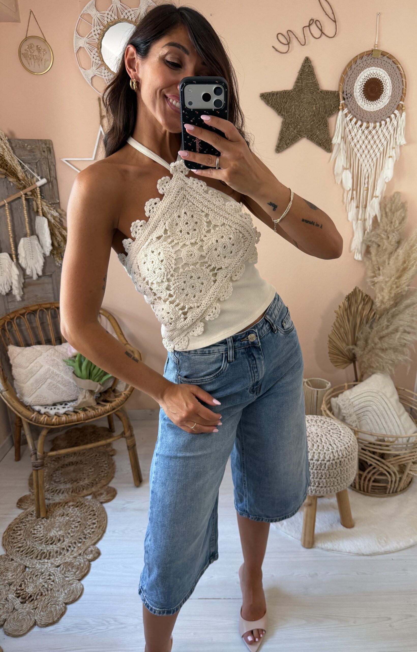 Top corto Macramè SAIPH