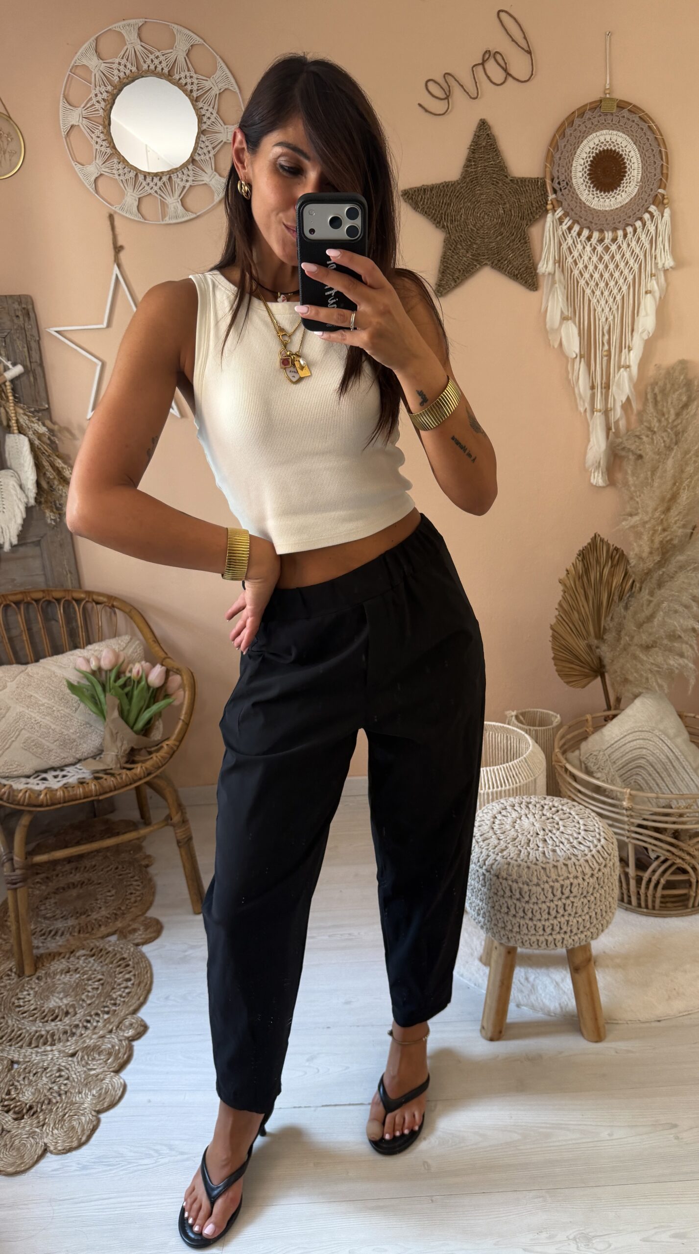 Pantalone ovetto tessuto tecnico