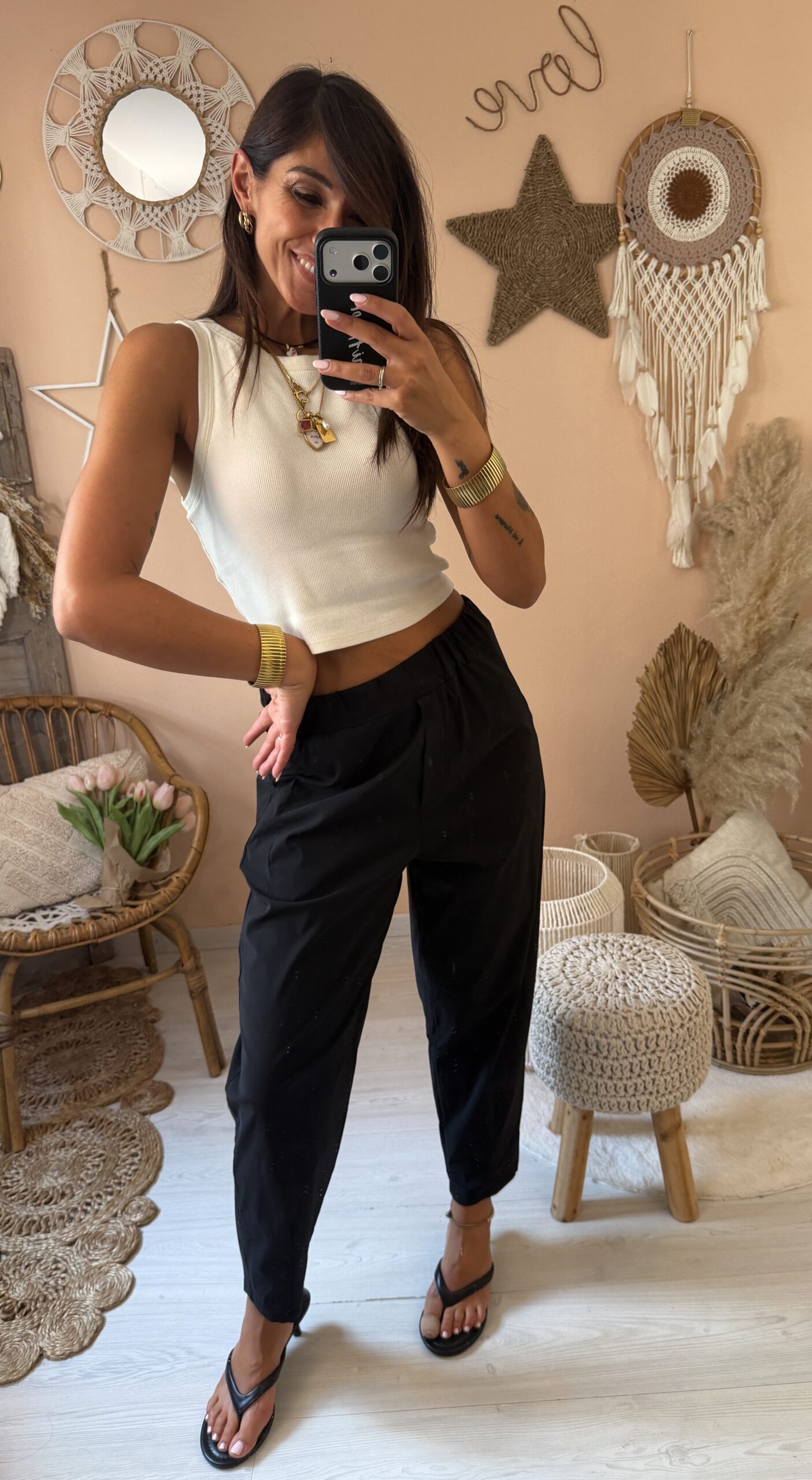 Pantalone ovetto tessuto tecnico
