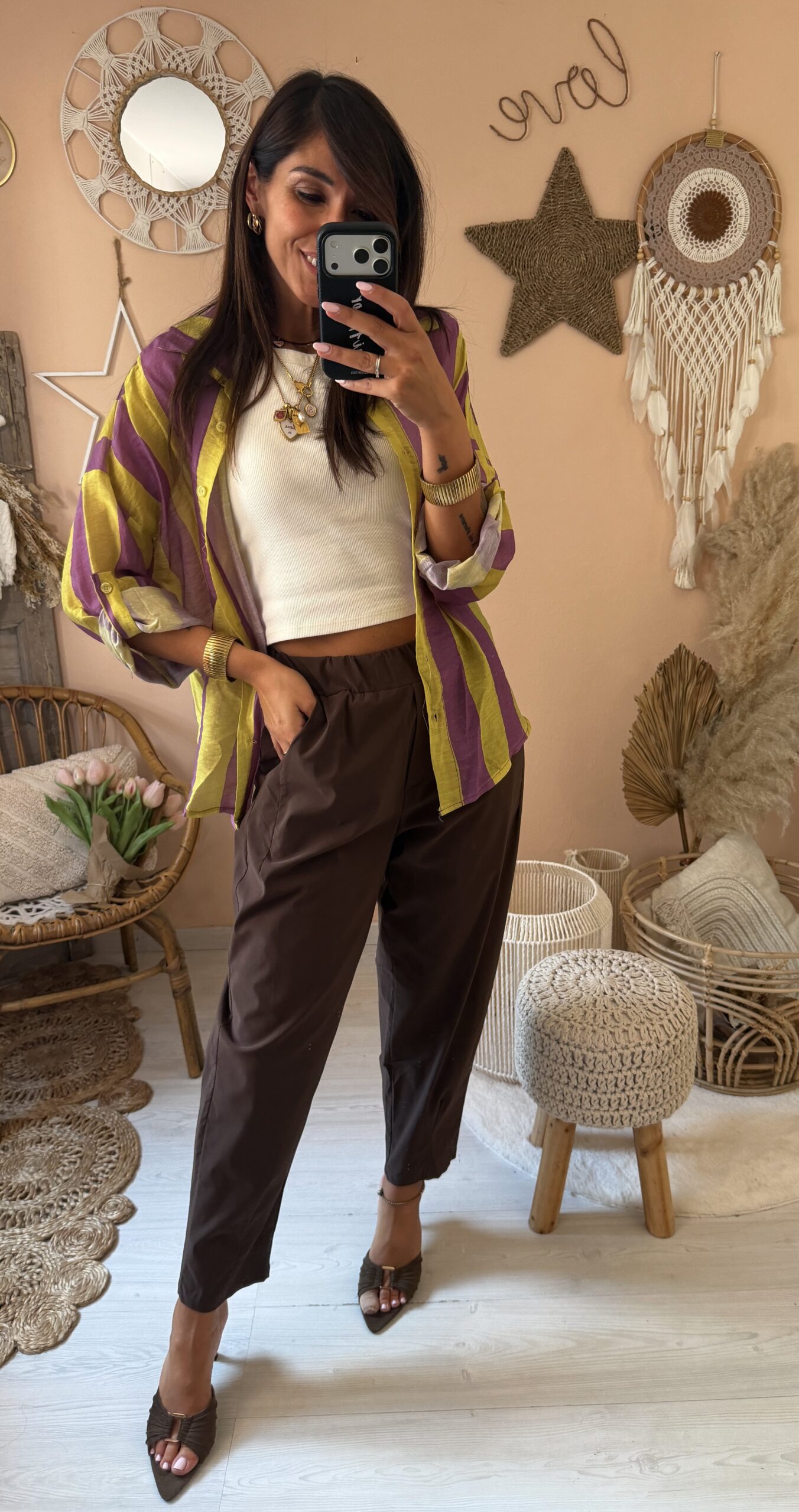 Pantalone ovetto tessuto tecnico