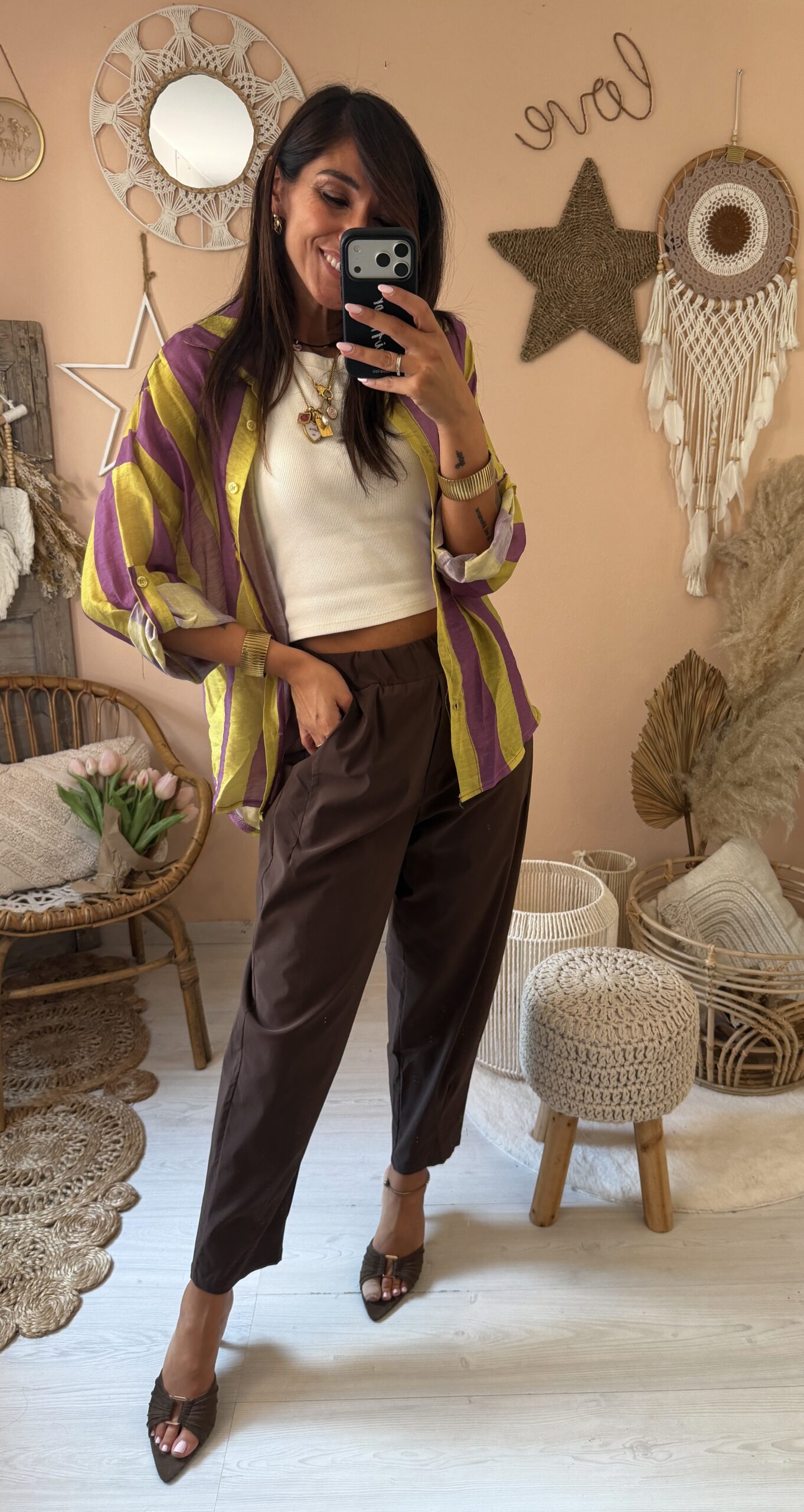 Pantalone ovetto tessuto tecnico