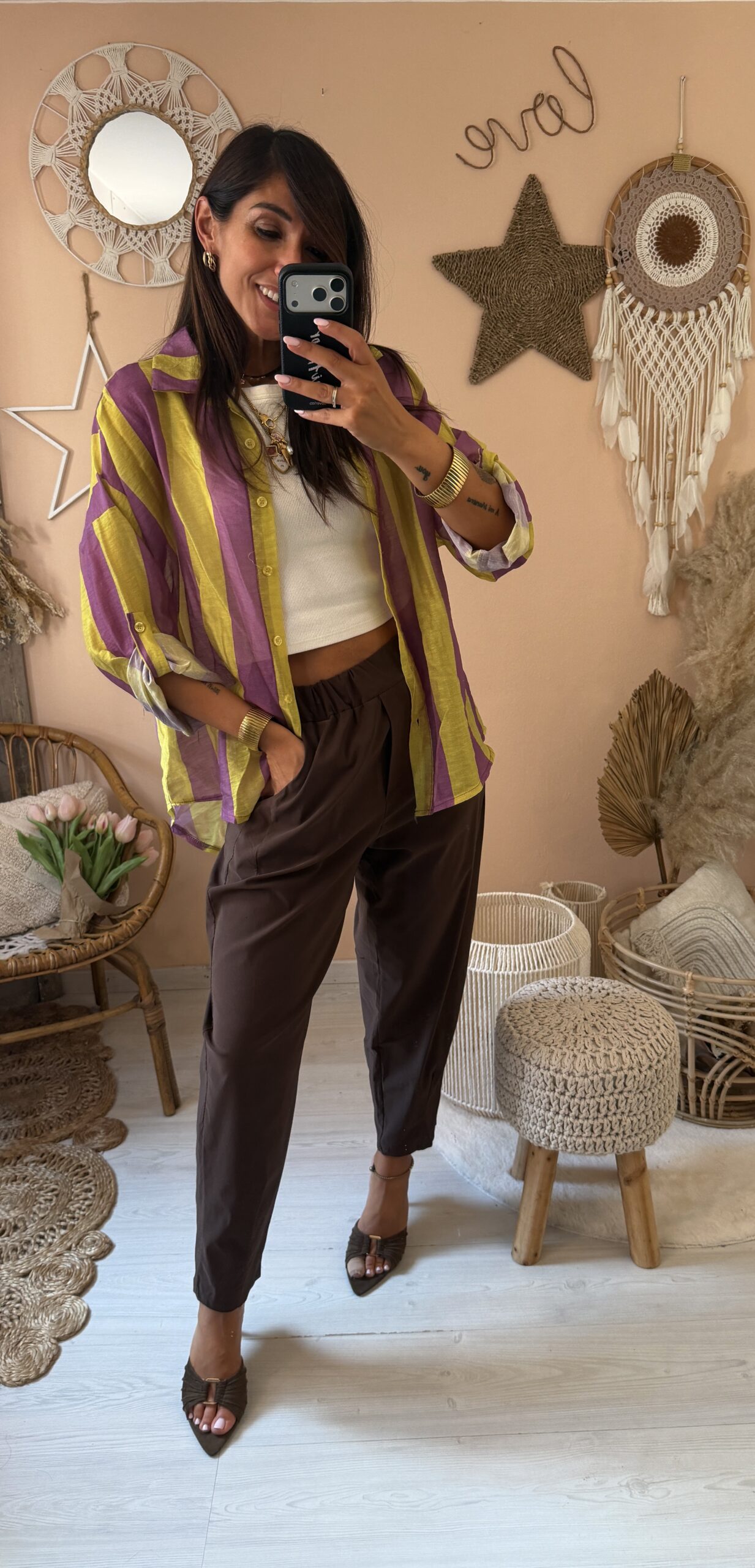 Pantalone ovetto tessuto tecnico