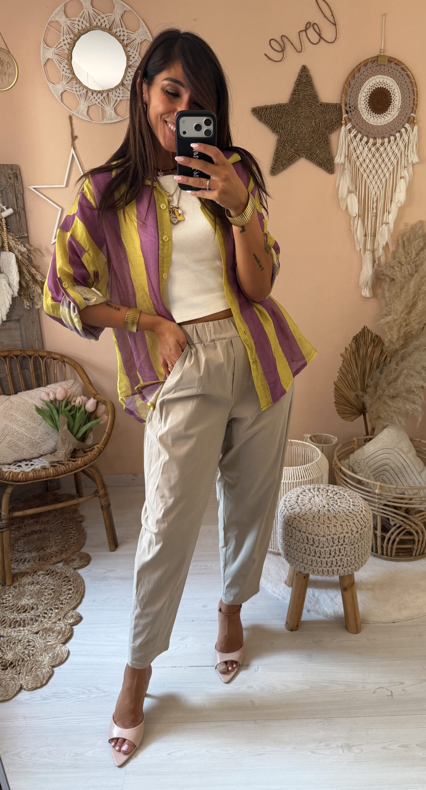 Pantalone ovetto tessuto tecnico