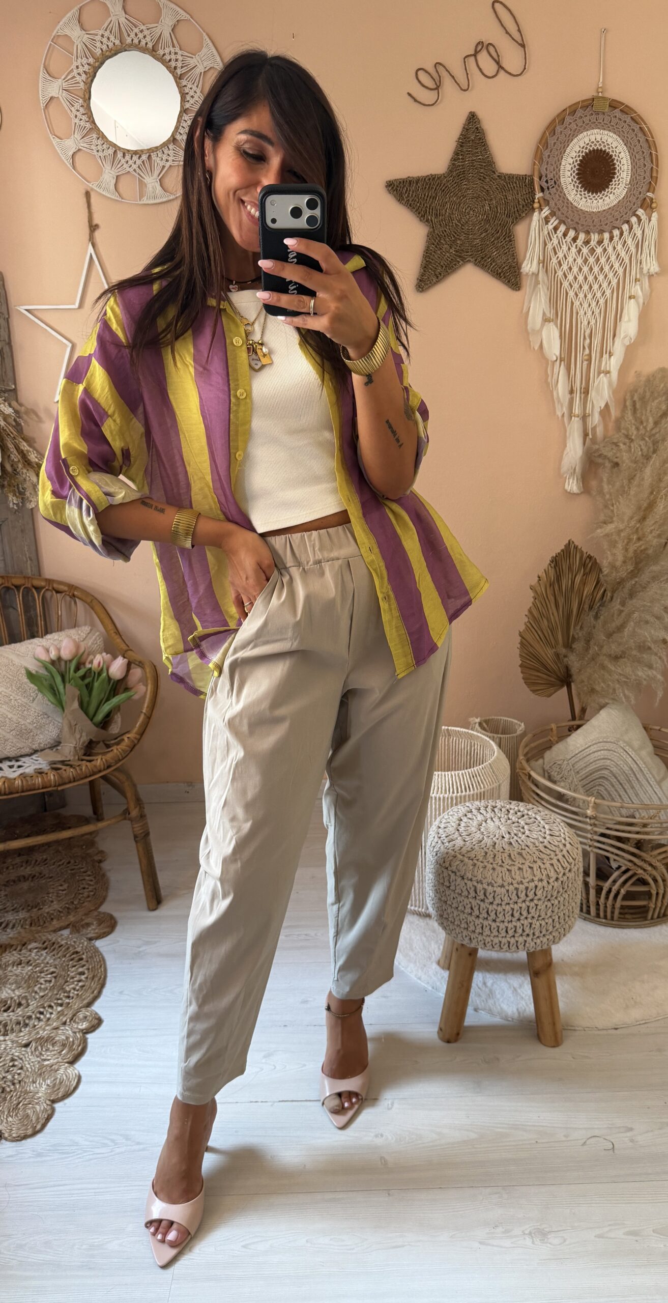 Pantalone ovetto tessuto tecnico