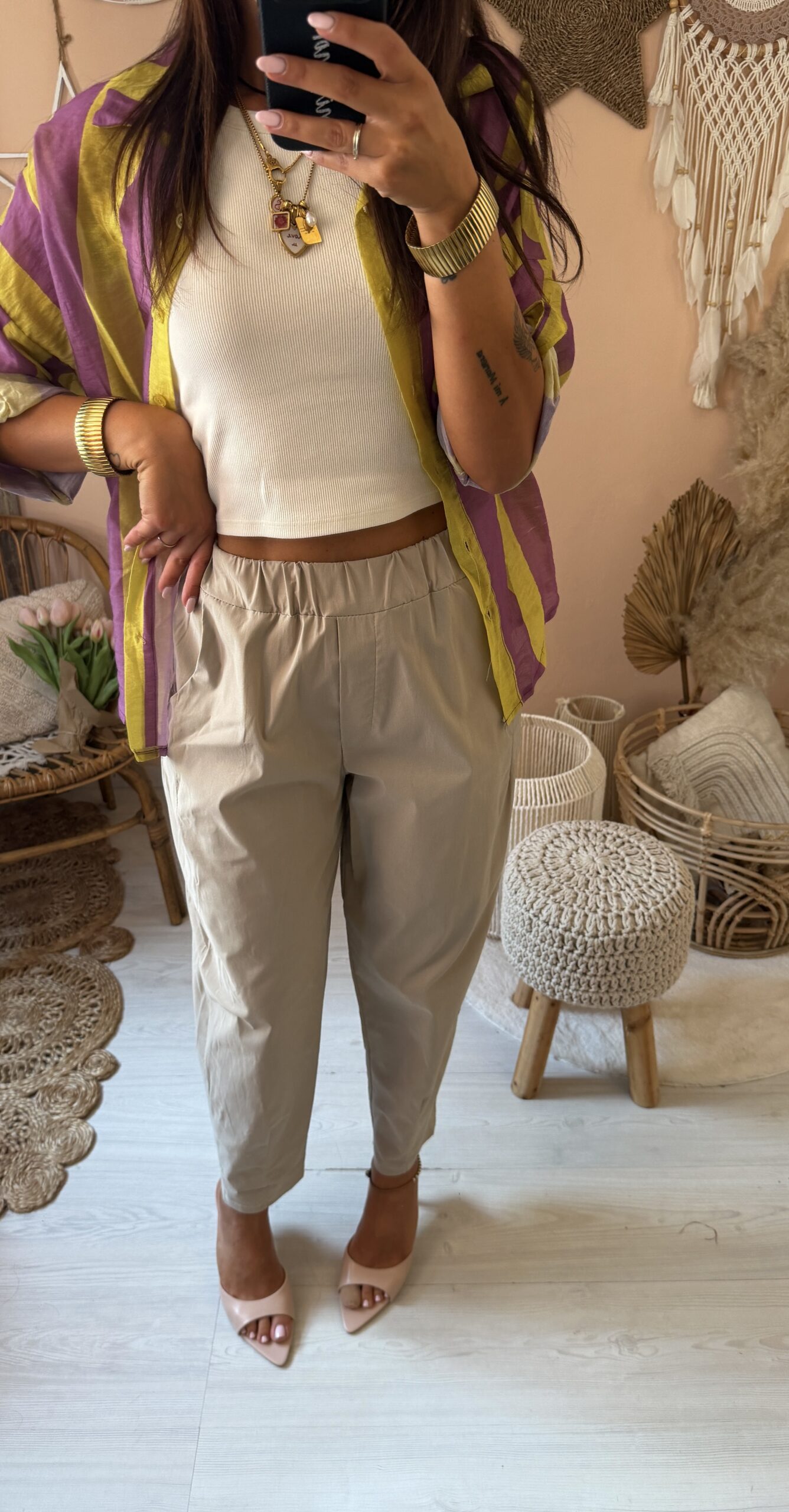 Pantalone ovetto tessuto tecnico