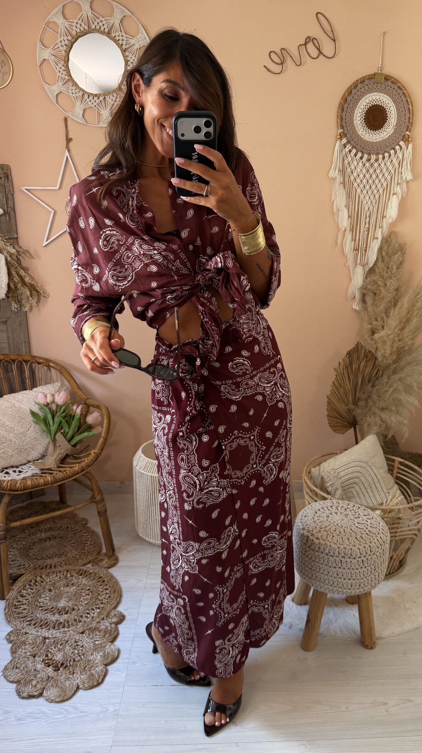 Cordinato liberty camicia+gonna