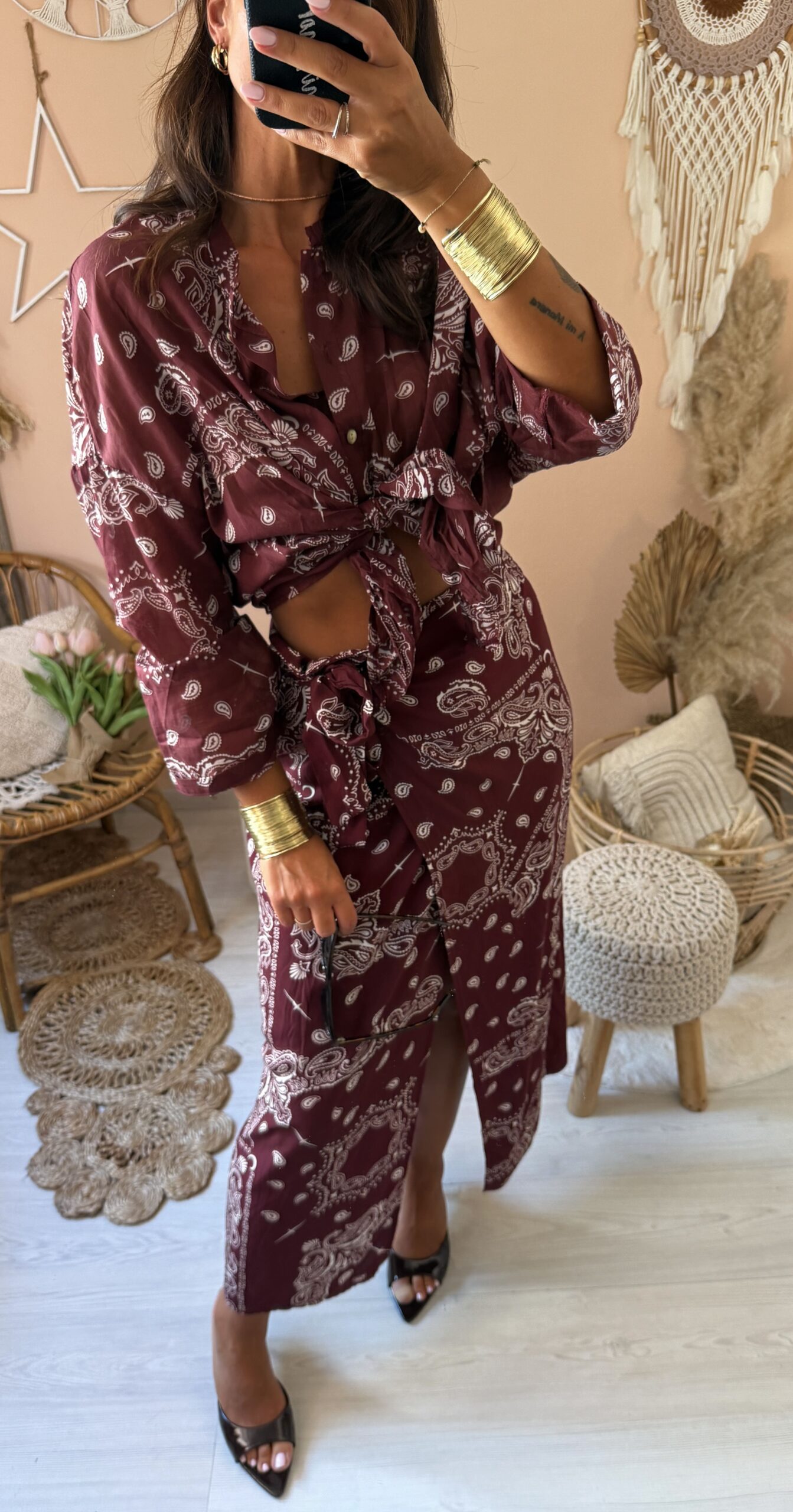 Cordinato liberty camicia+gonna