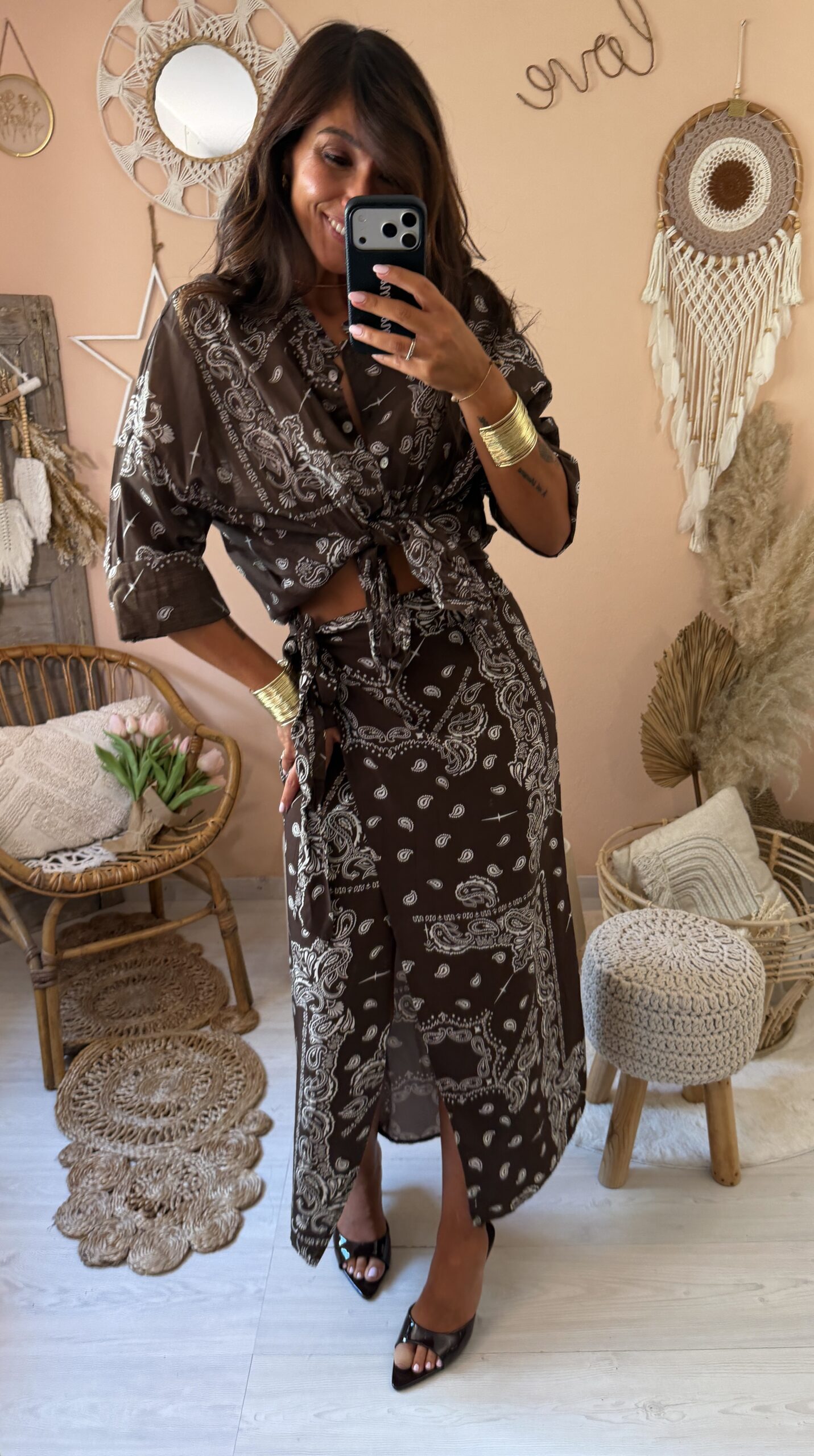 Cordinato liberty camicia+gonna