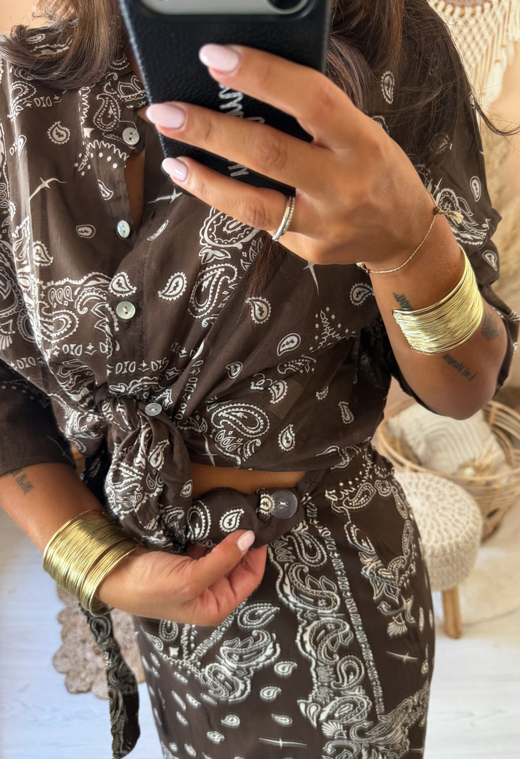 Cordinato liberty camicia+gonna