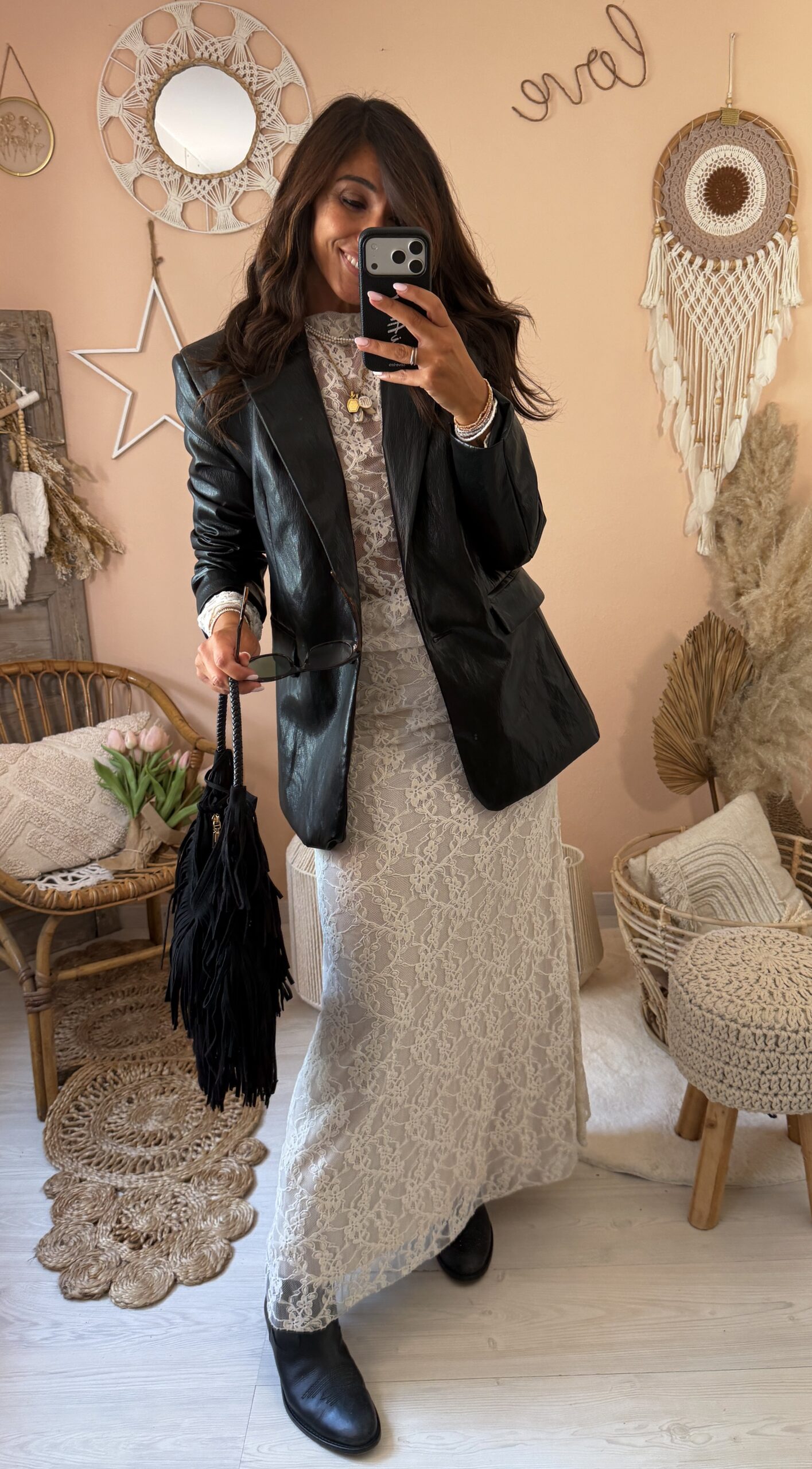 Coordinato gonna e maglia pizzo