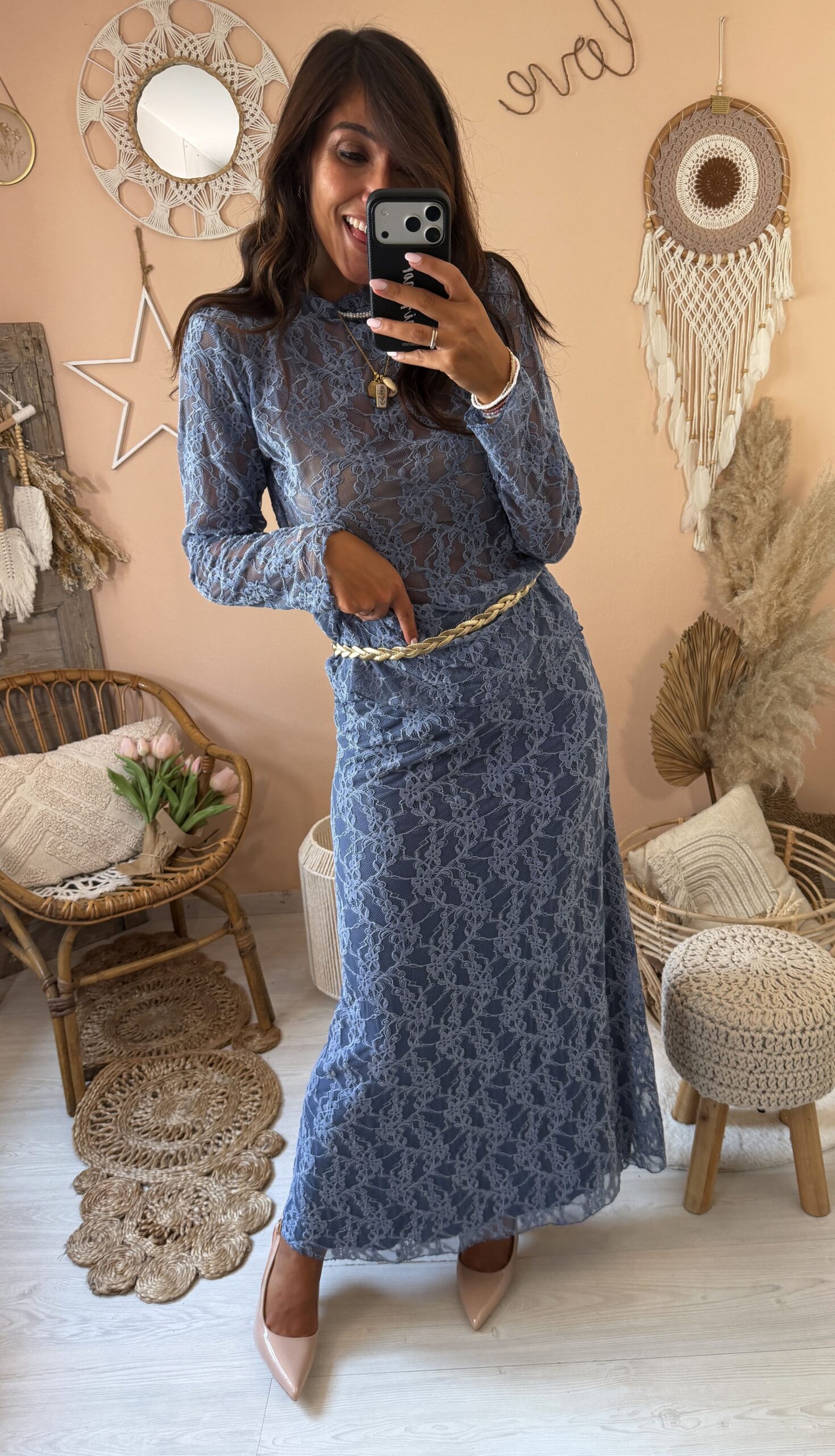 Coordinato gonna e maglia pizzo