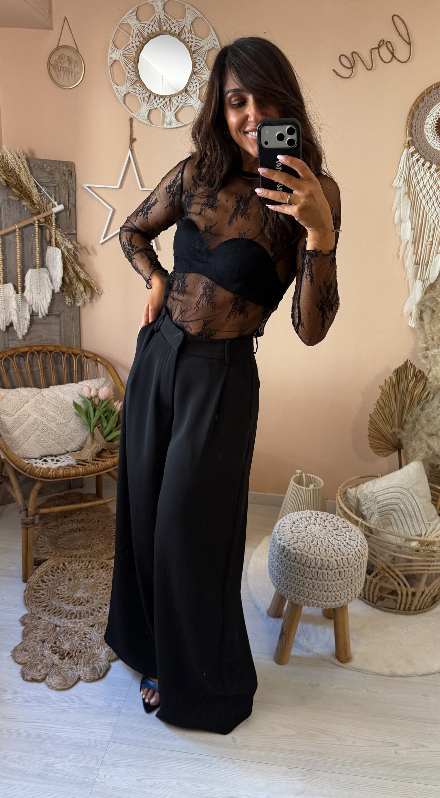 Pantalone palazzo premium