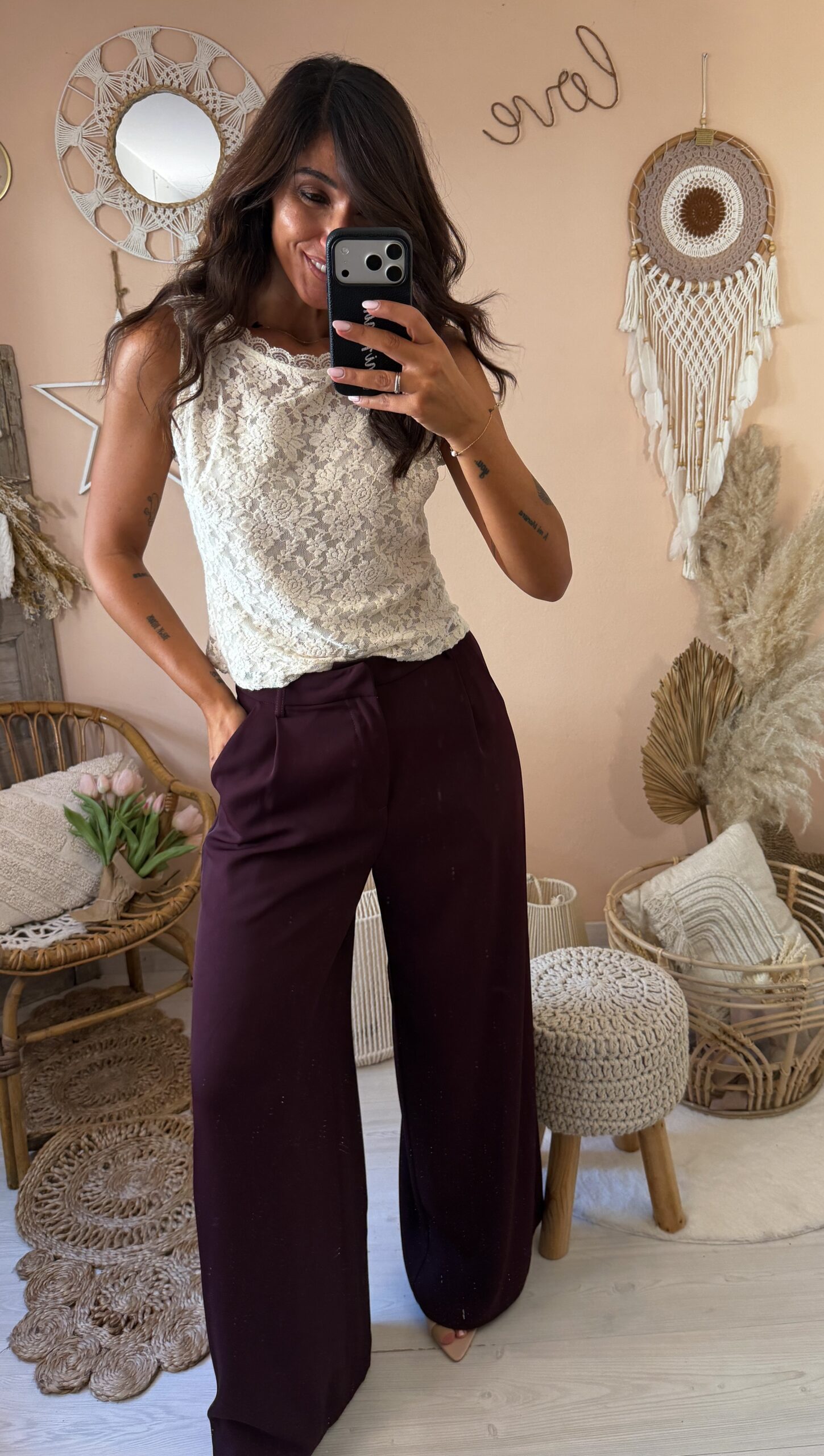 Pantalone palazzo premium