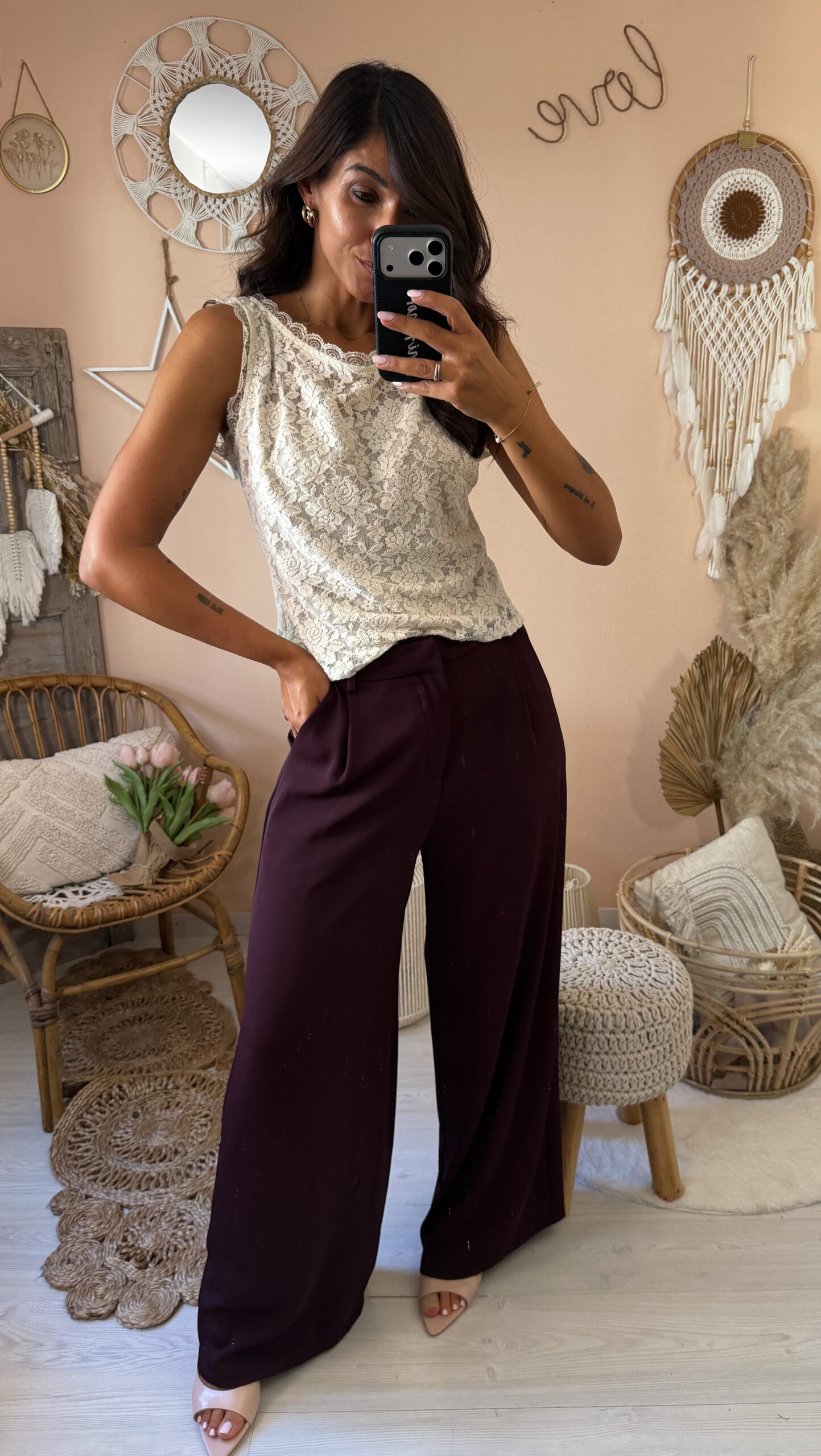 Pantalone palazzo premium
