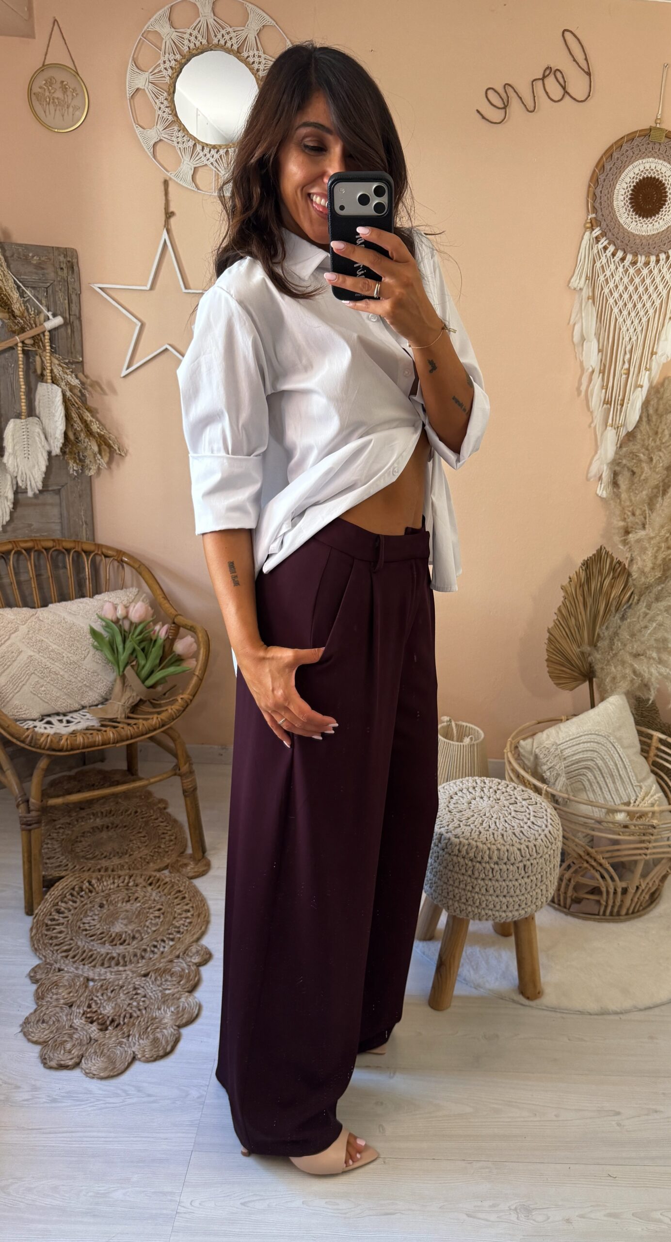 Pantalone palazzo premium