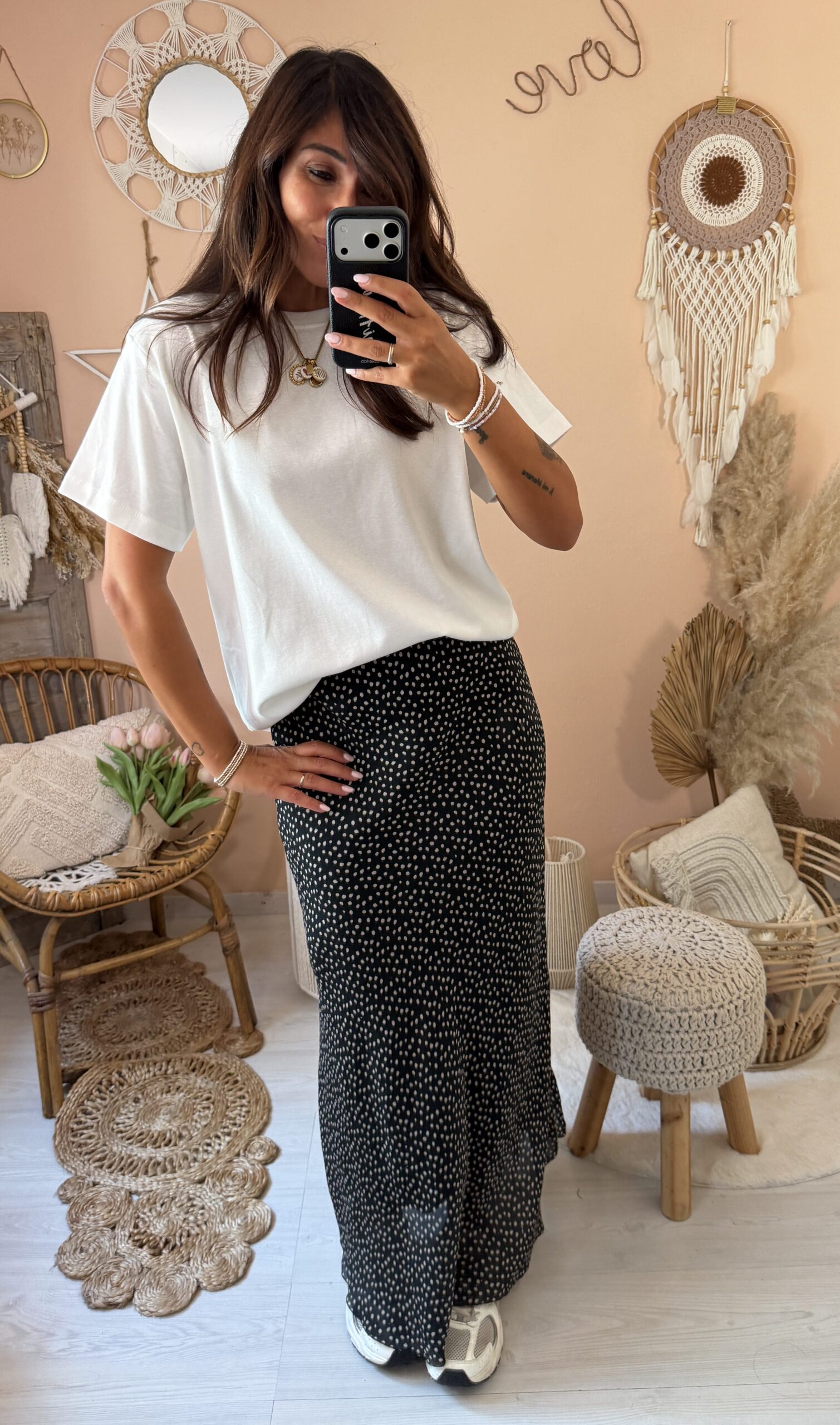 Tshirt basic scatolina tessuto pesante