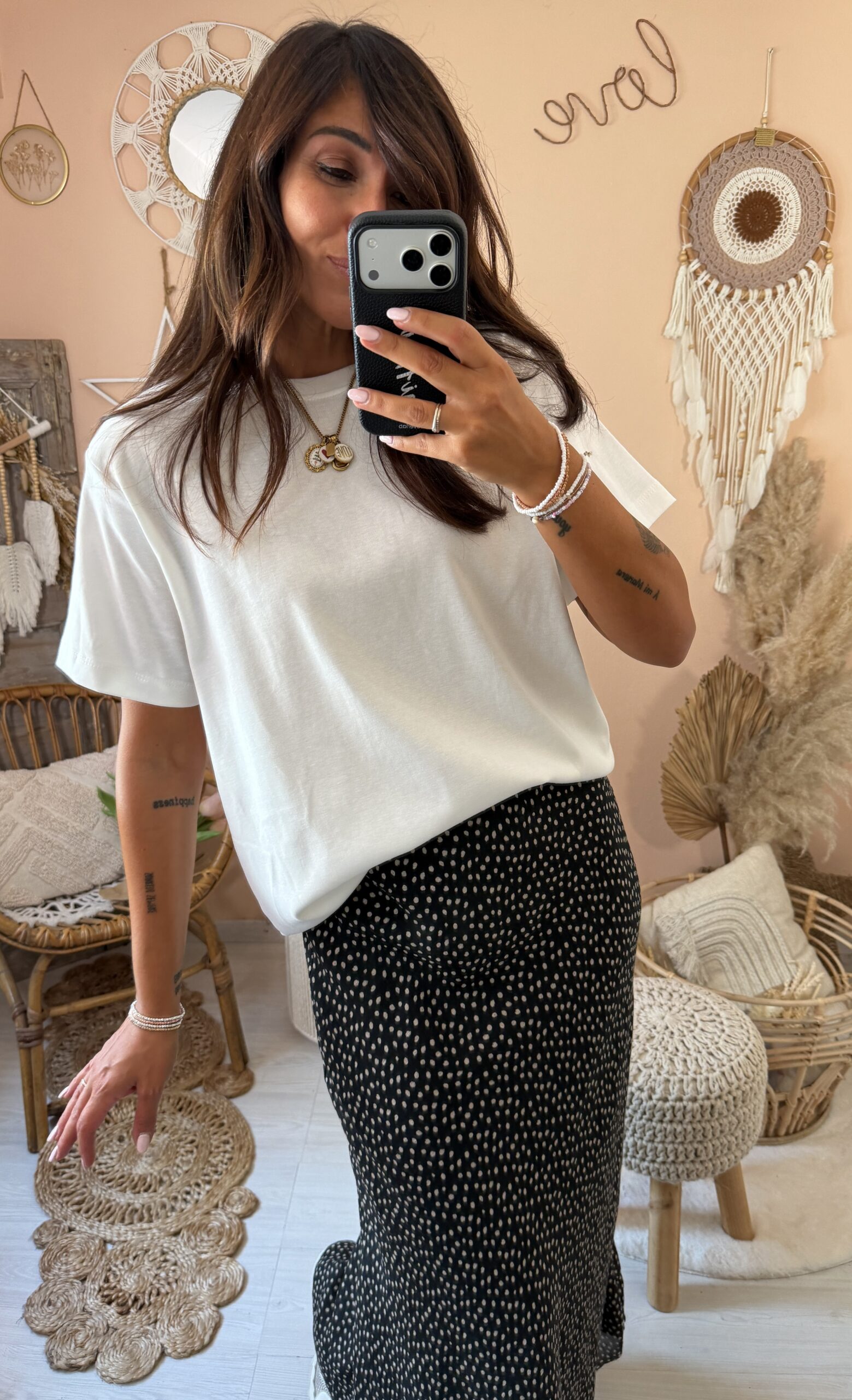 Tshirt basic scatolina tessuto pesante