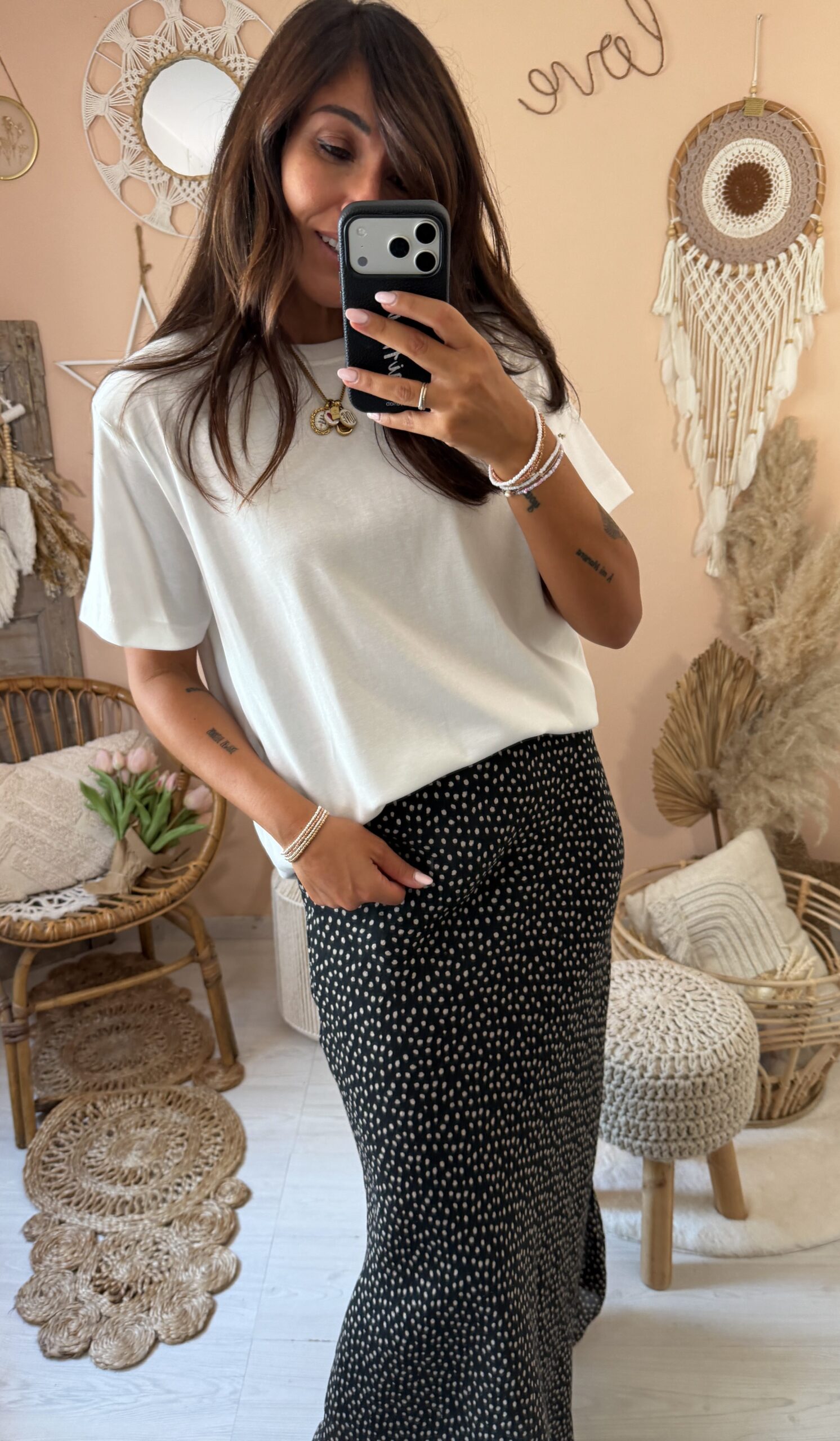 Tshirt basic scatolina tessuto pesante