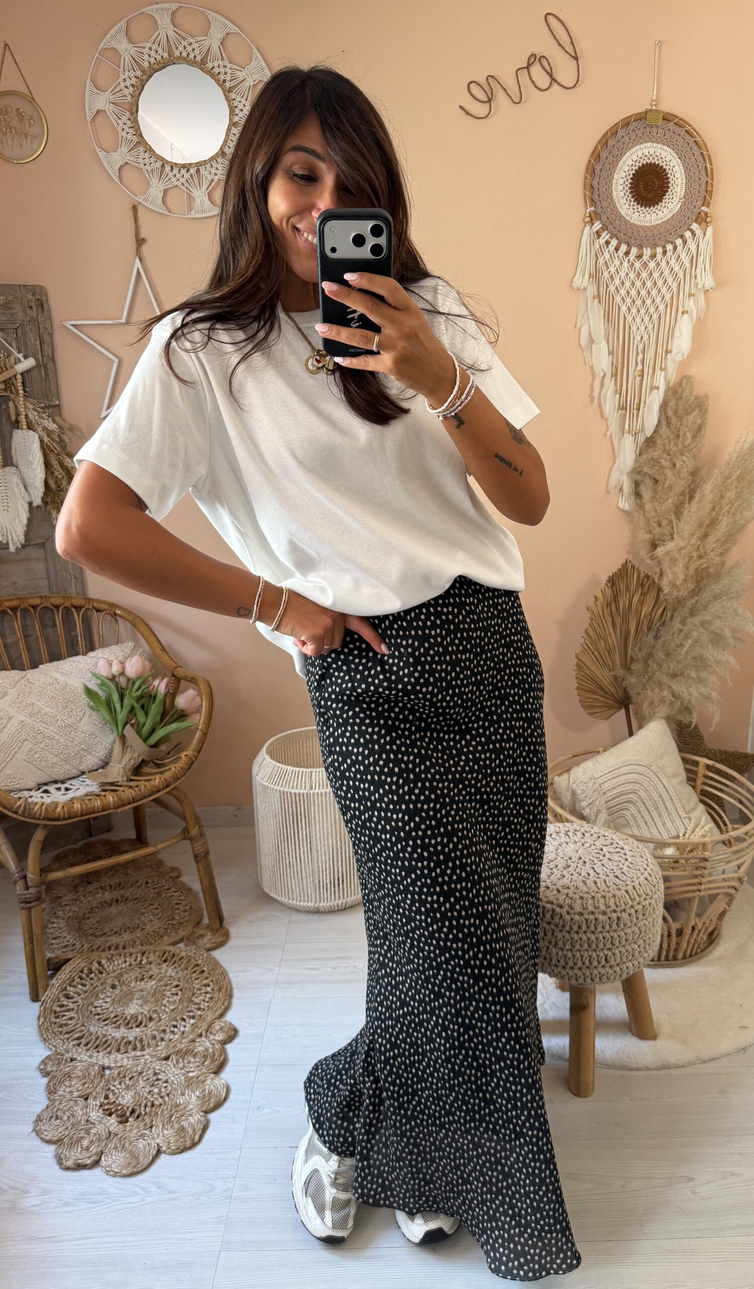 Tshirt basic scatolina tessuto pesante