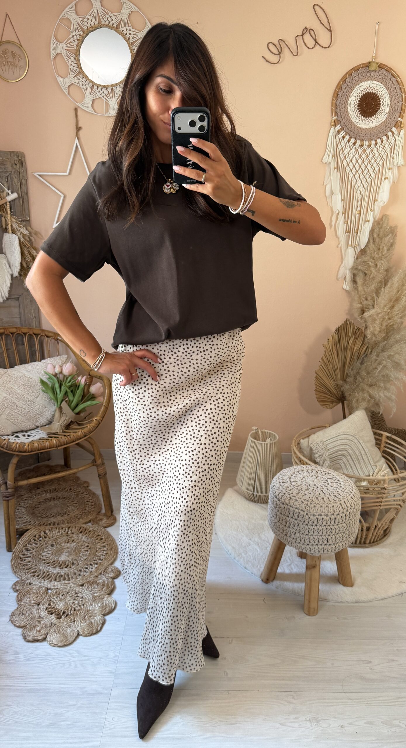 Tshirt basic scatolina tessuto pesante