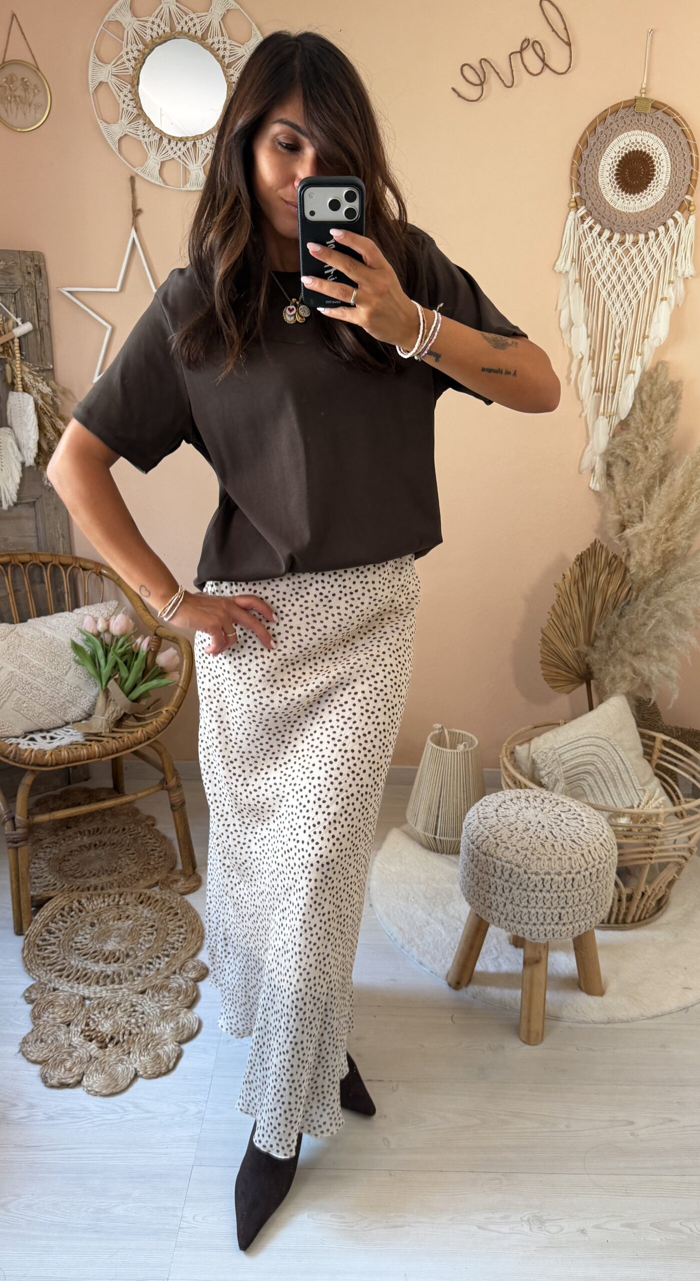 Tshirt basic scatolina tessuto pesante