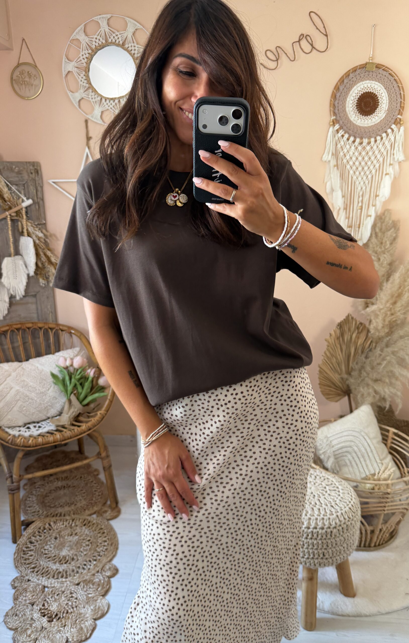 Tshirt basic scatolina tessuto pesante