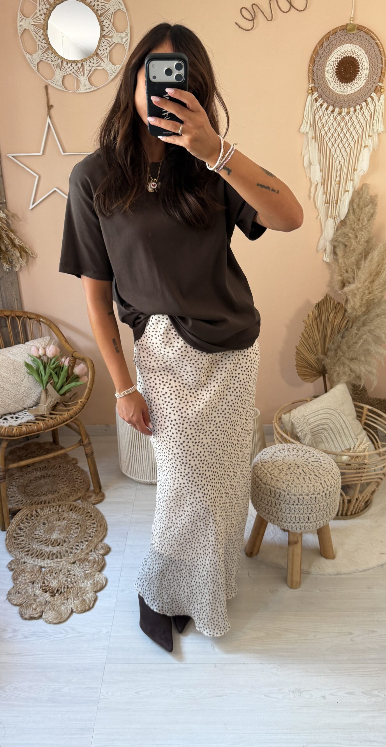 Tshirt basic scatolina tessuto pesante