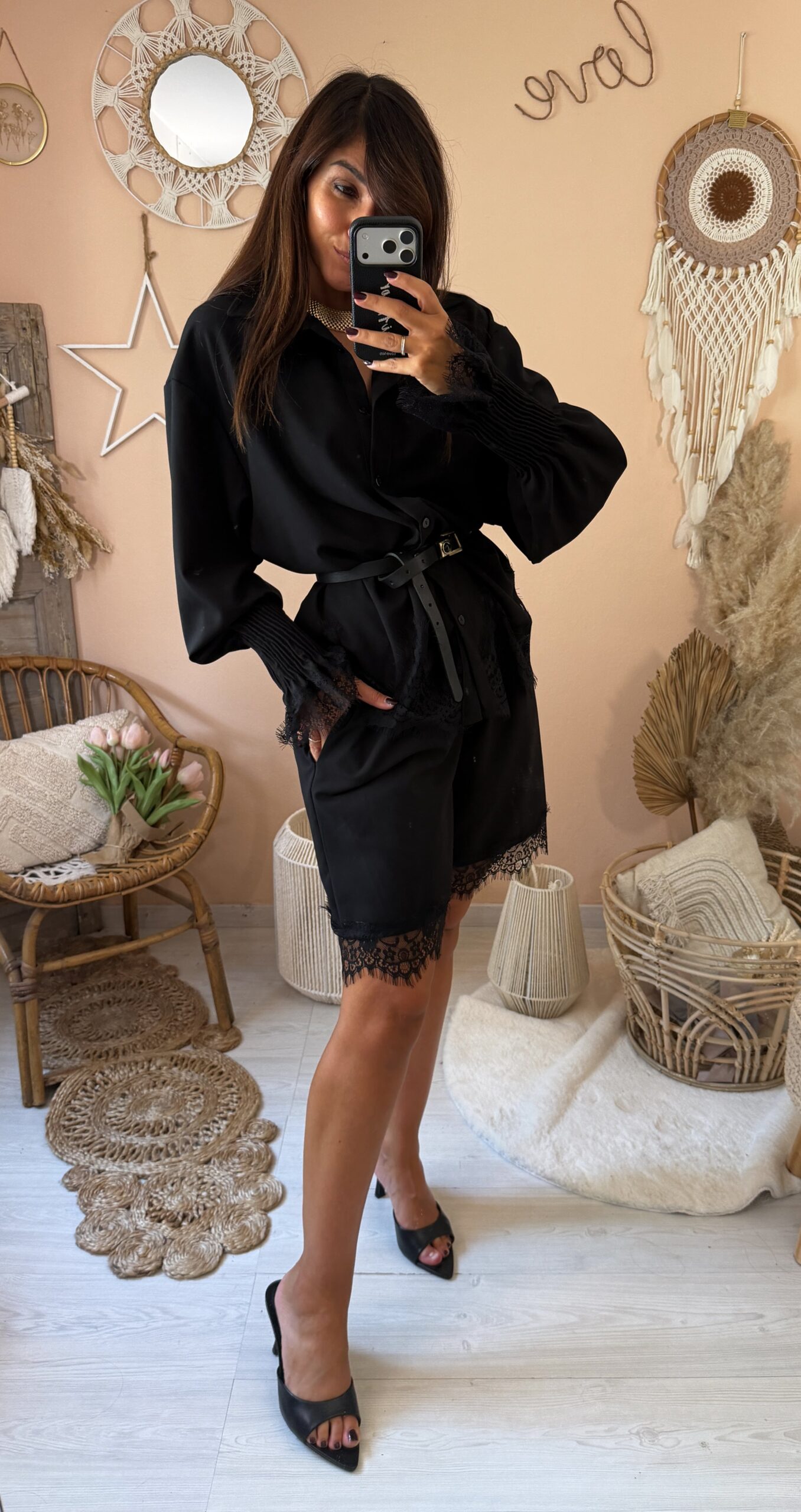 Camicia bordino pizzo