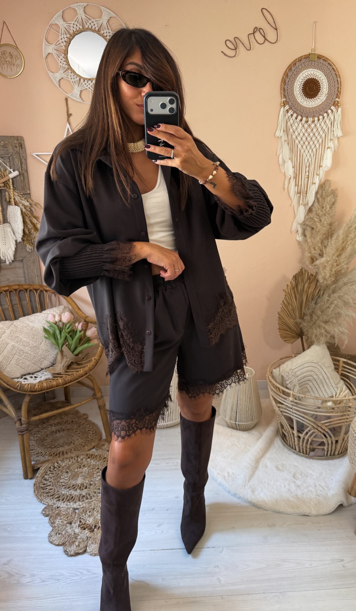 Camicia bordino pizzo