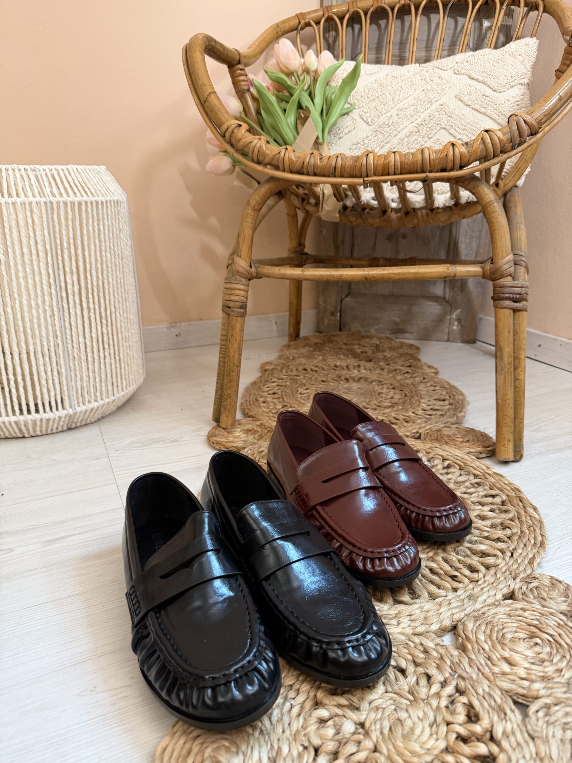 Mocassino Slim basic Nero ecopelle