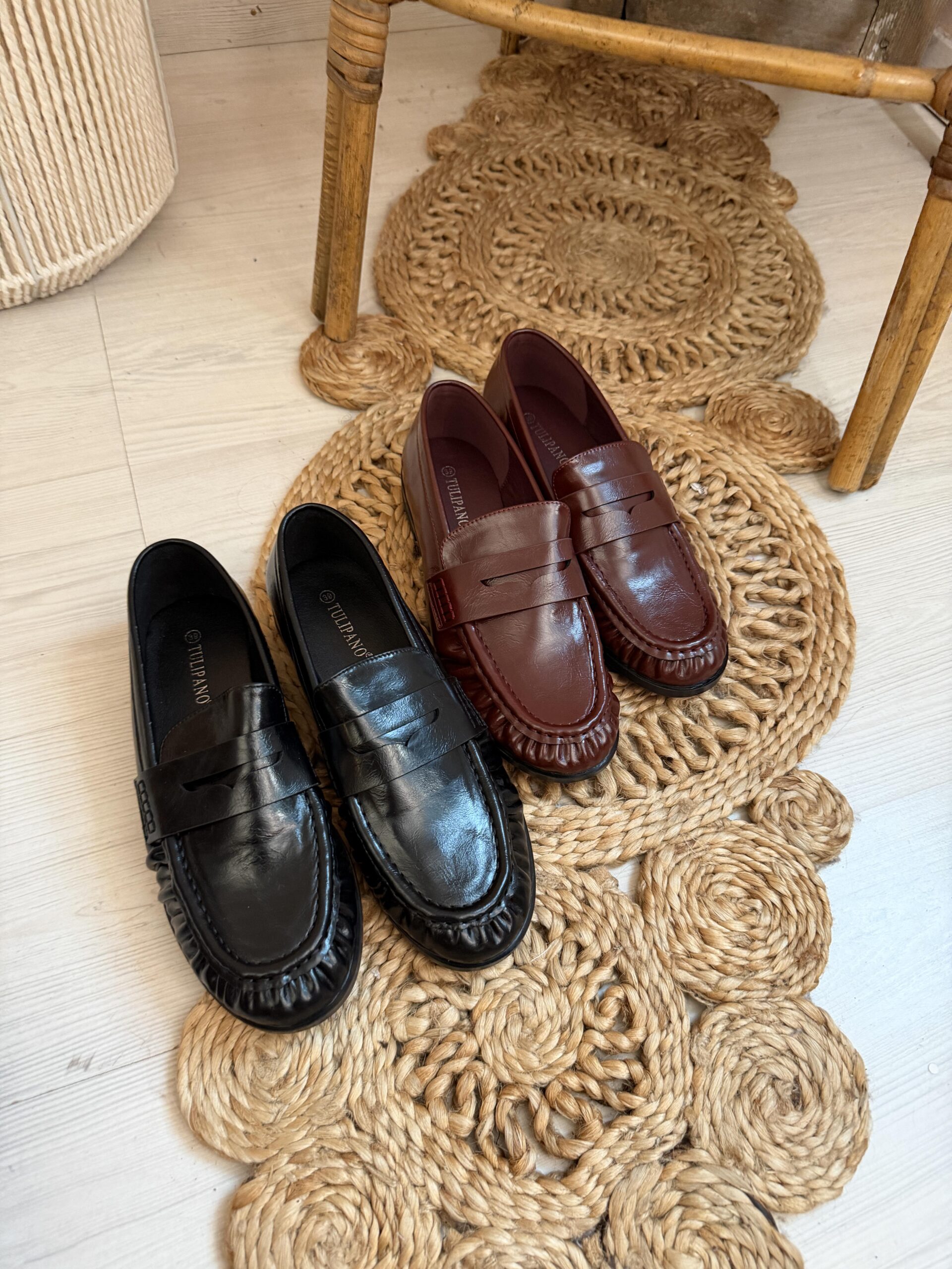 Mocassino Slim basic Nero ecopelle