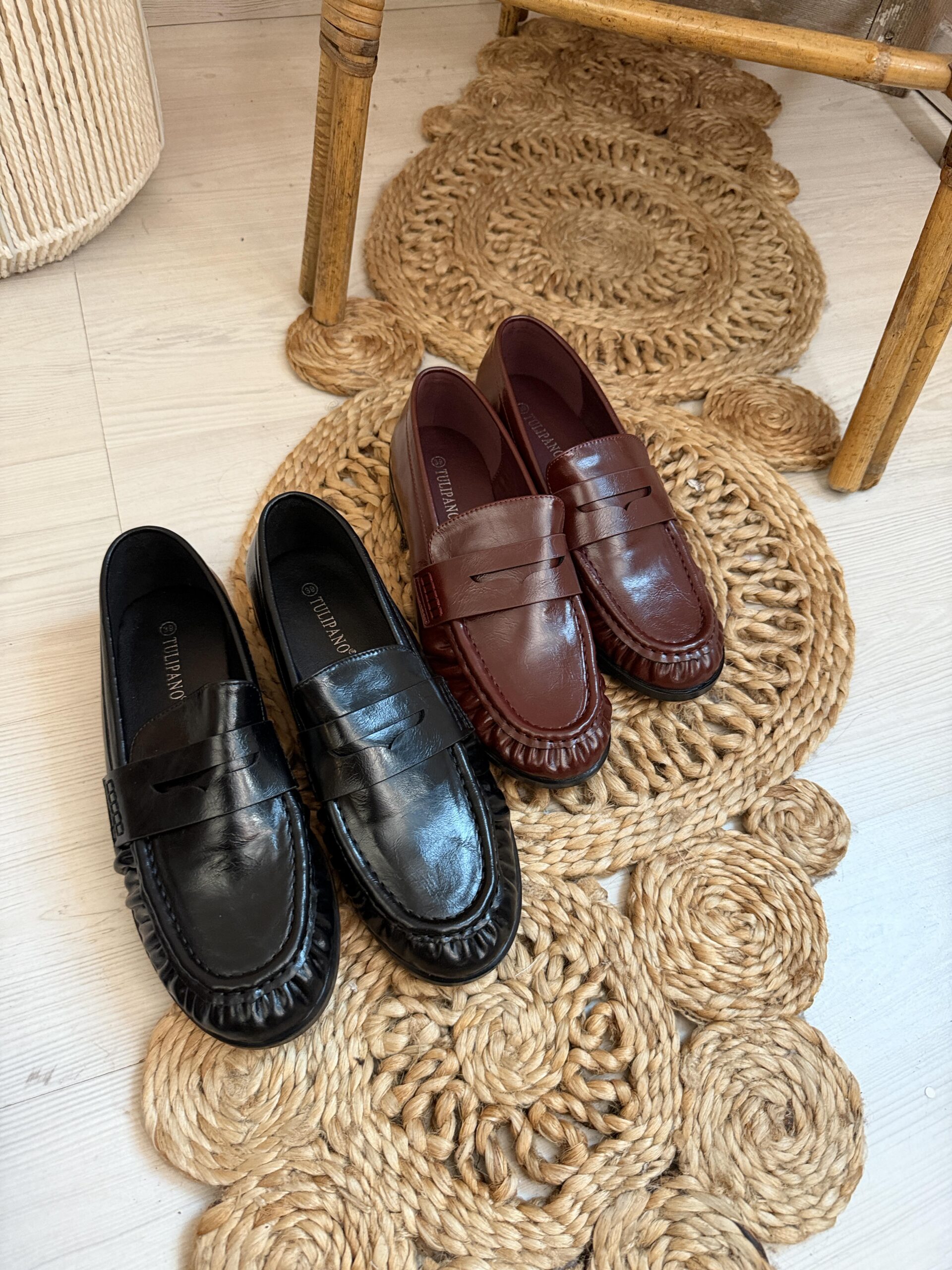 Mocassino Slim basic Nero ecopelle