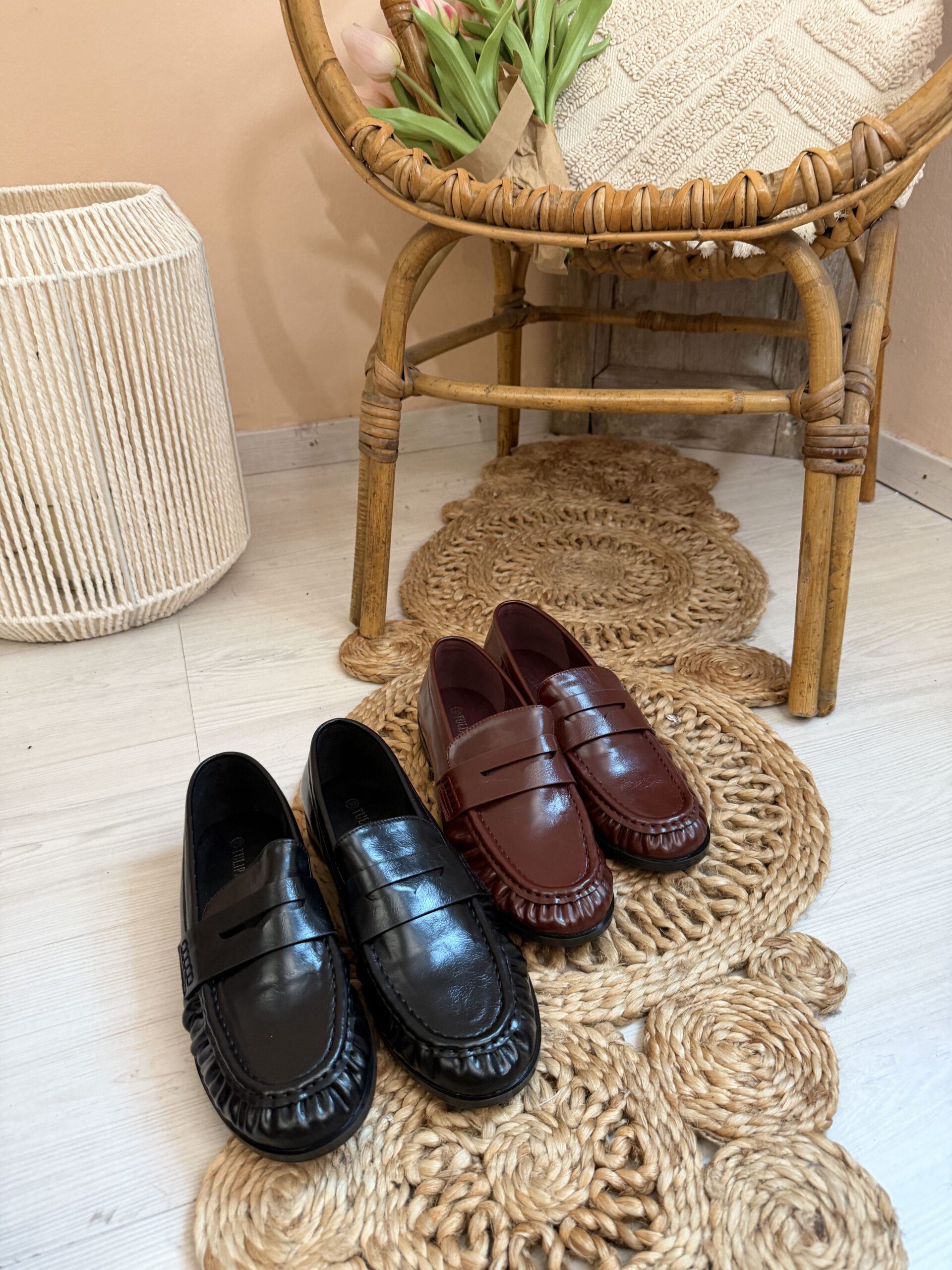 Mocassino Slim basic Nero ecopelle