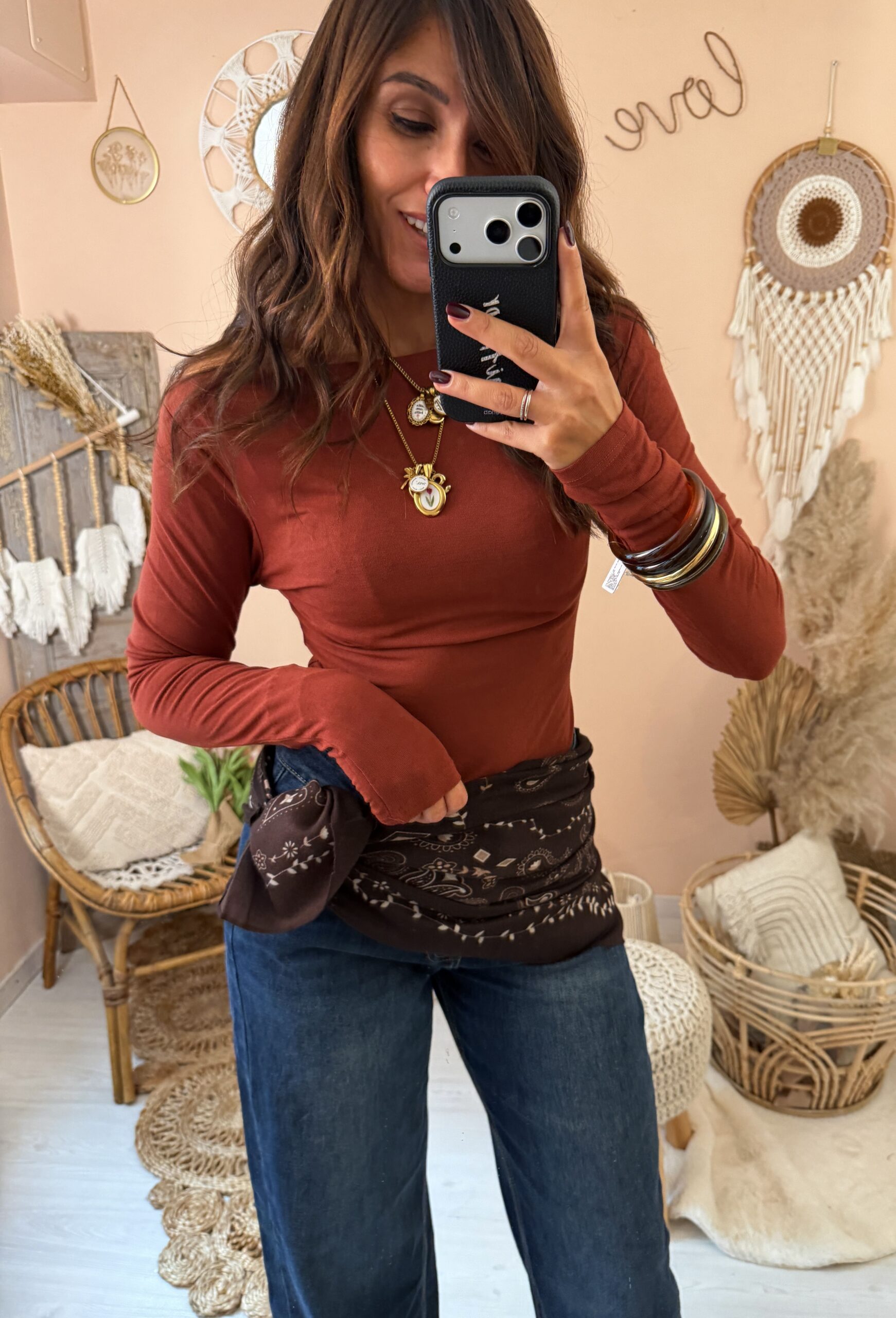 Maglia barchetta aderente
