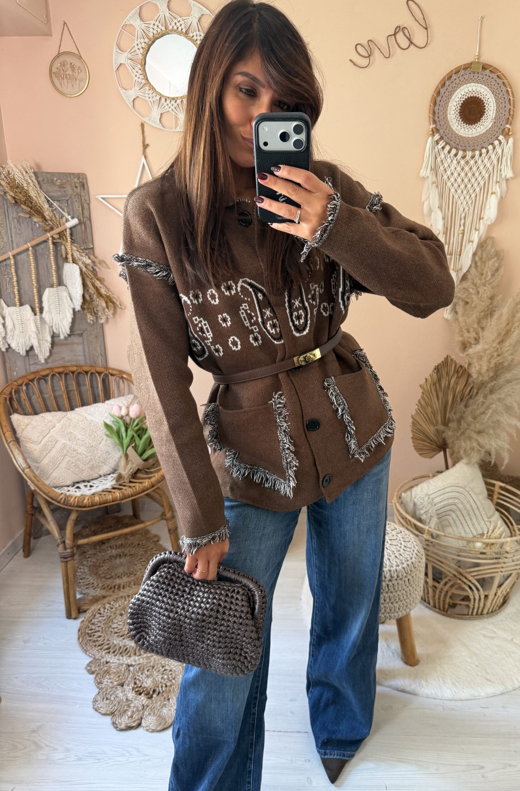 Cardigan stampa liberty