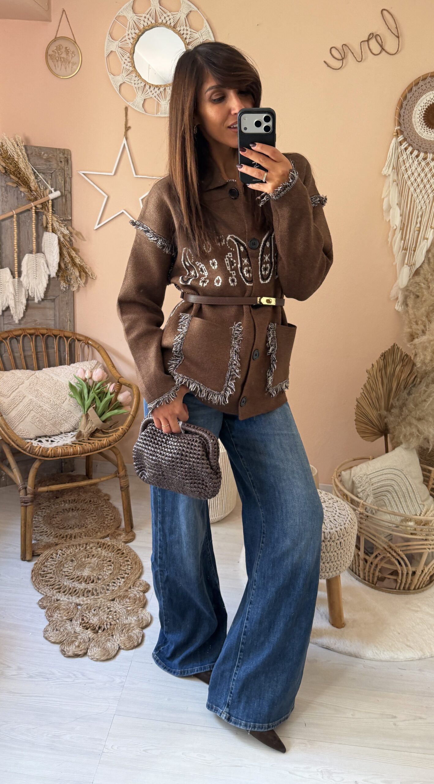 Cardigan stampa liberty