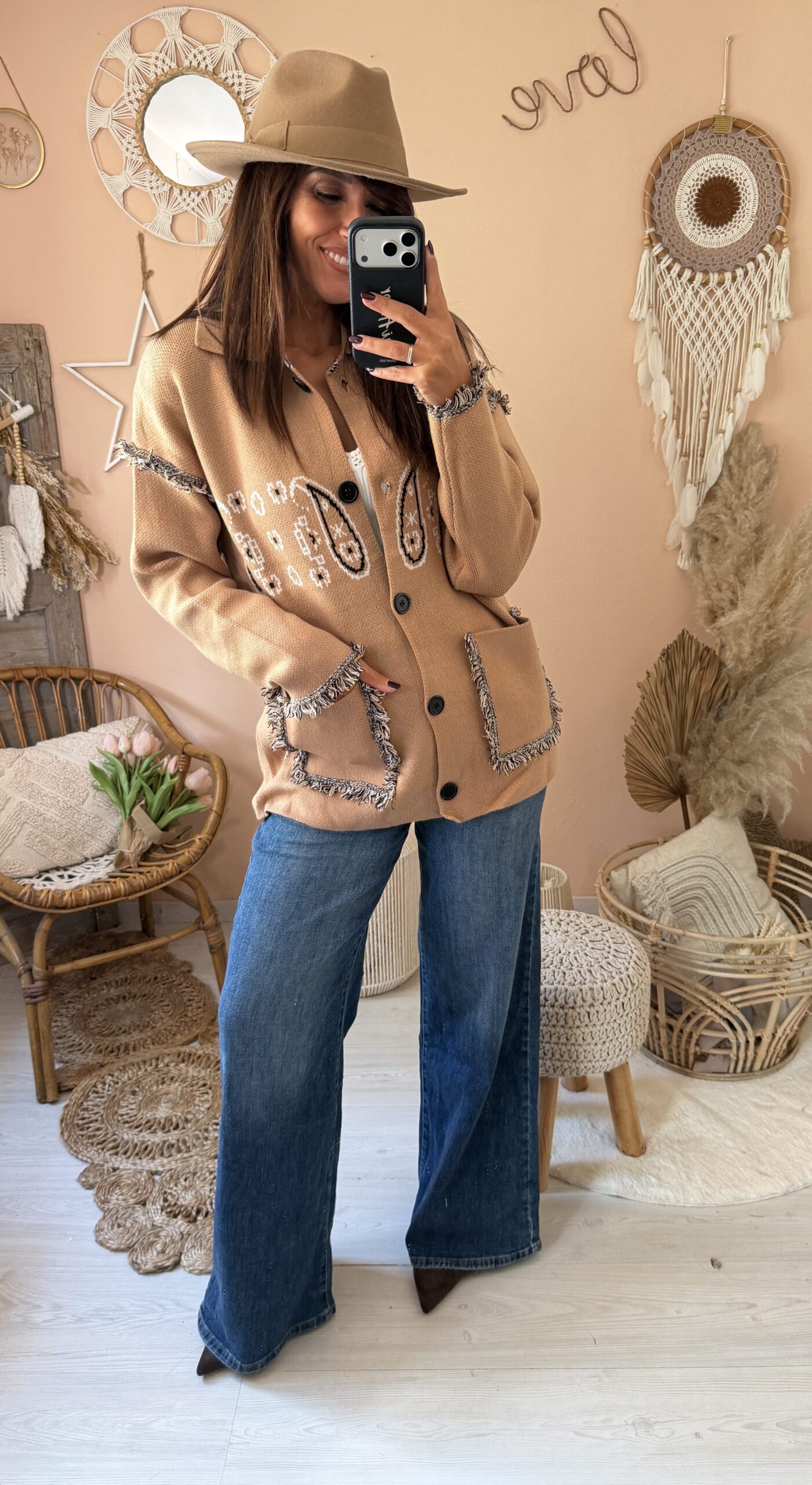 Cardigan stampa liberty