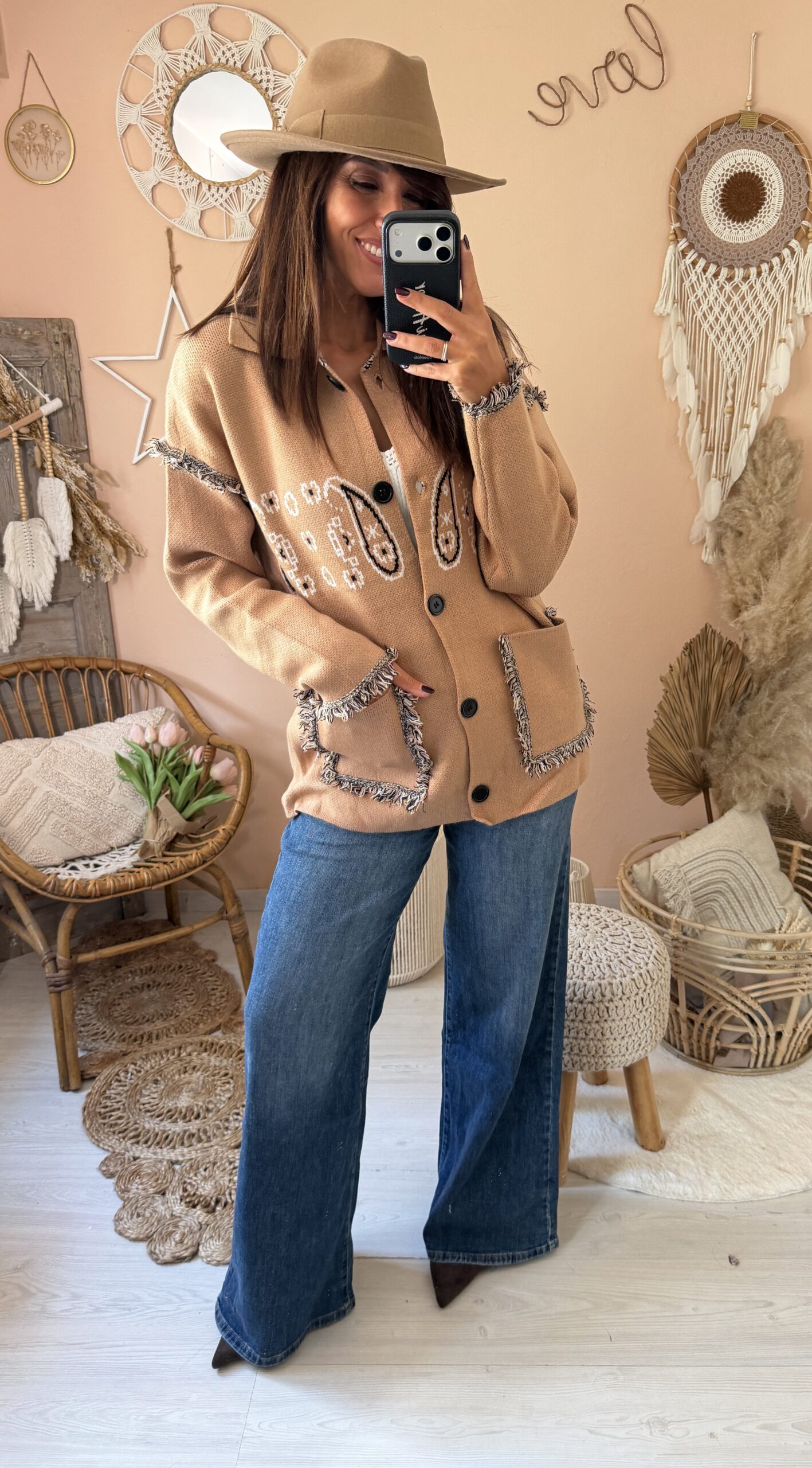 Cardigan stampa liberty
