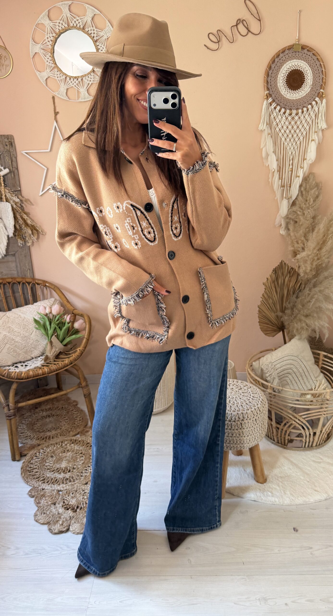 Cardigan stampa liberty