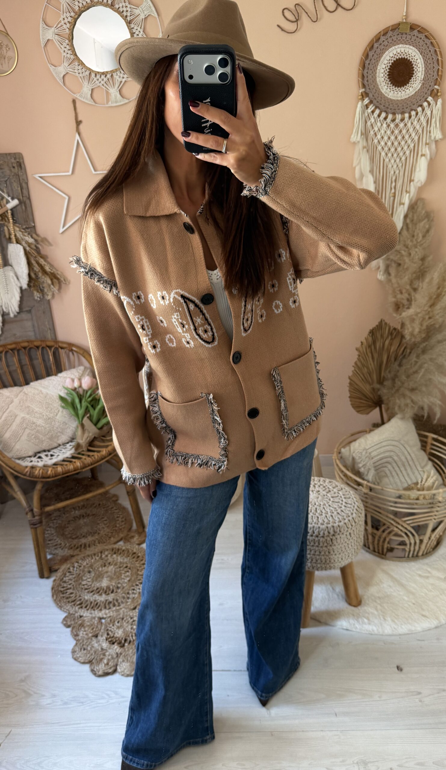 Cardigan stampa liberty