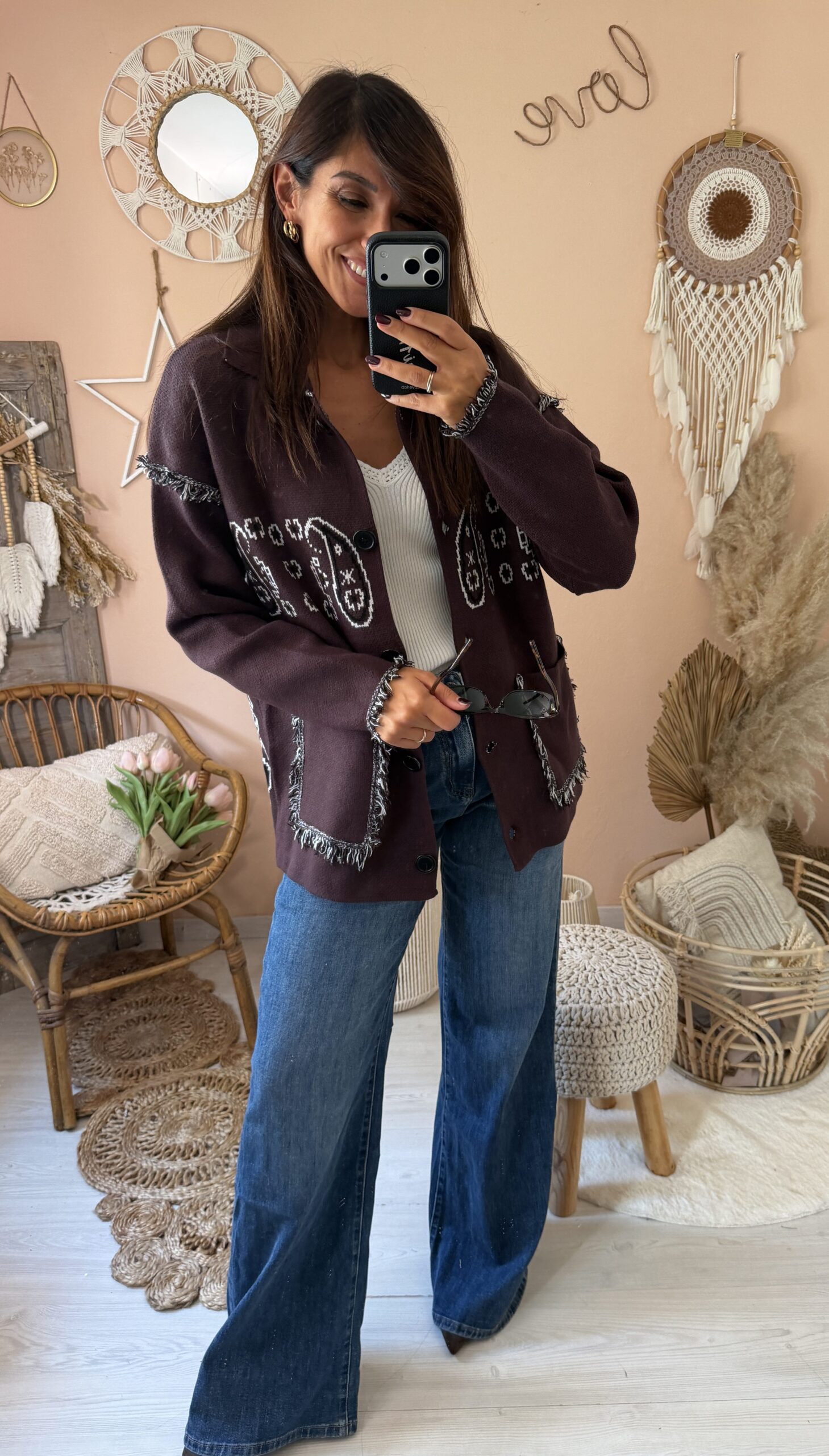 Cardigan stampa liberty