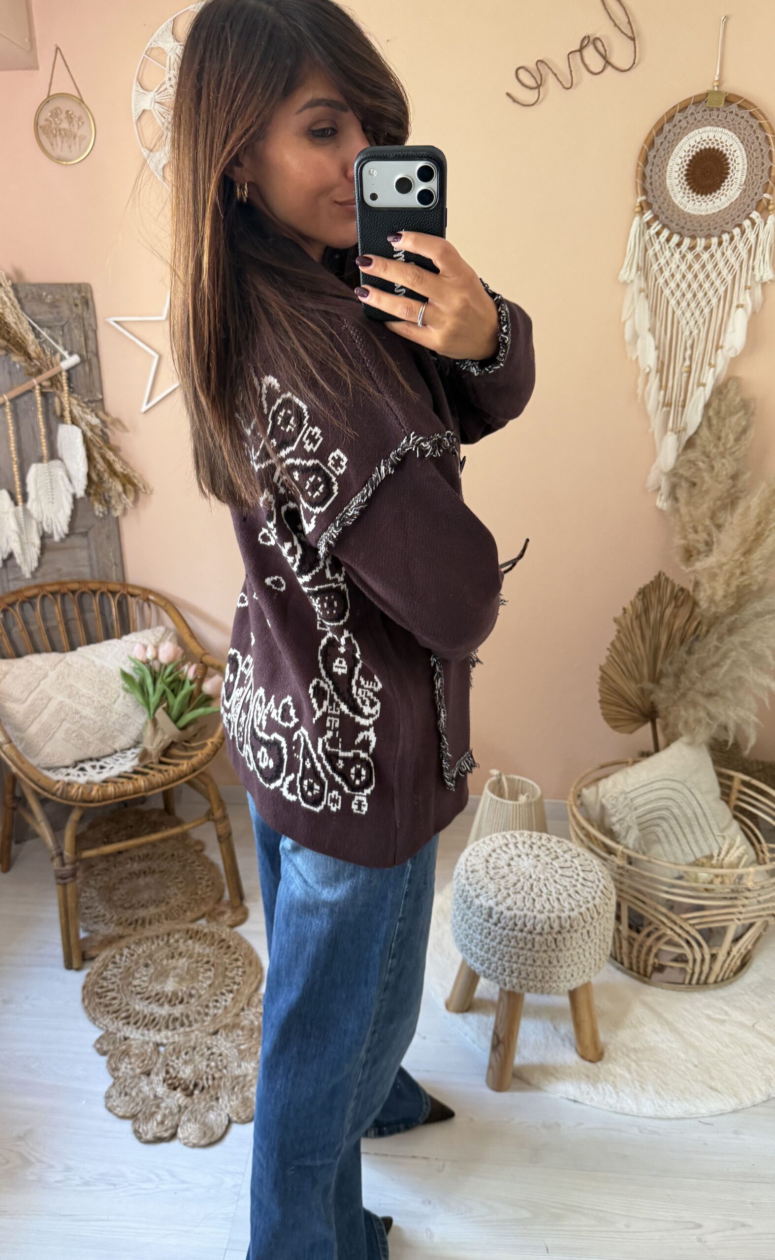 Cardigan stampa liberty