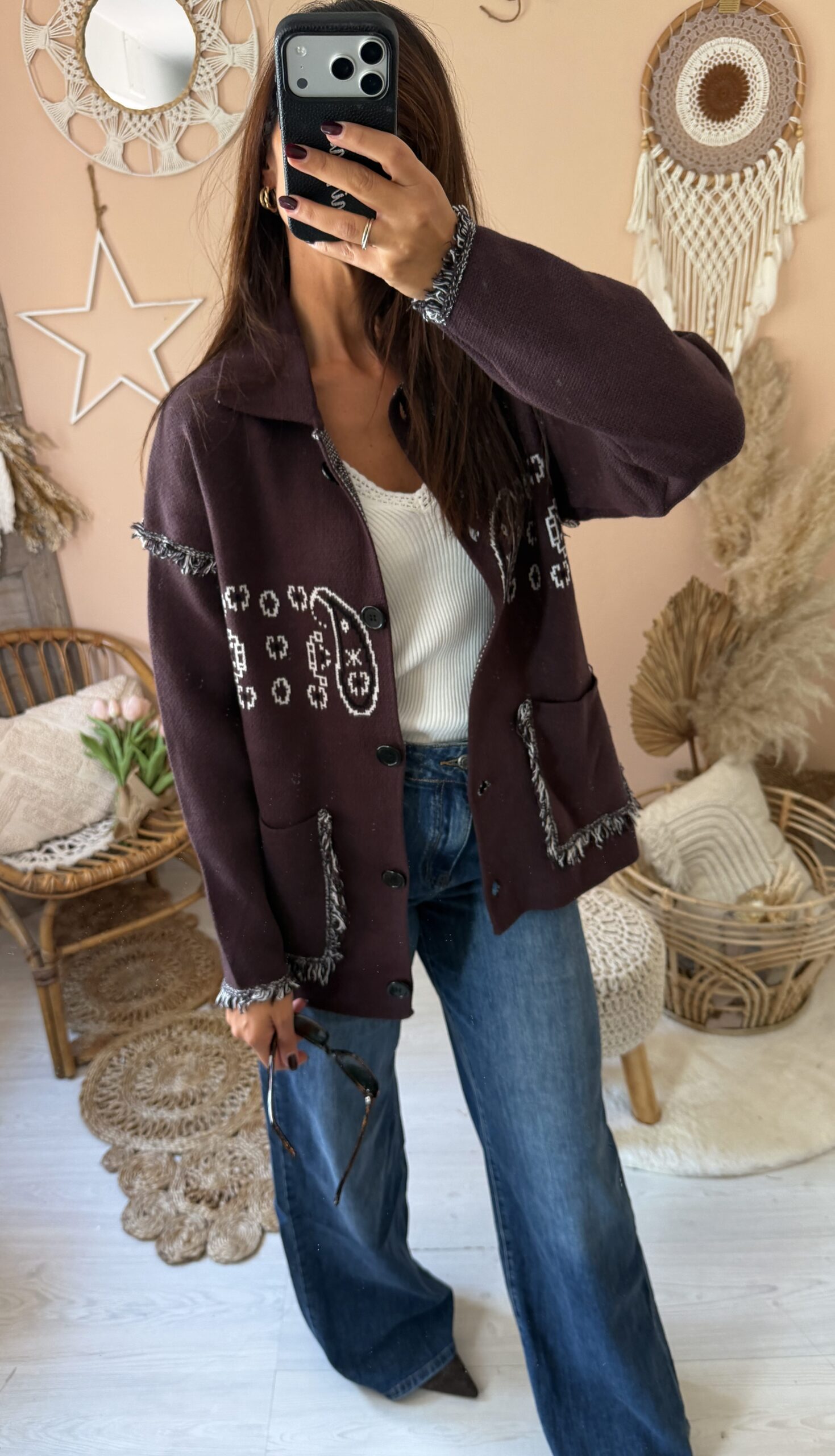 Cardigan stampa liberty